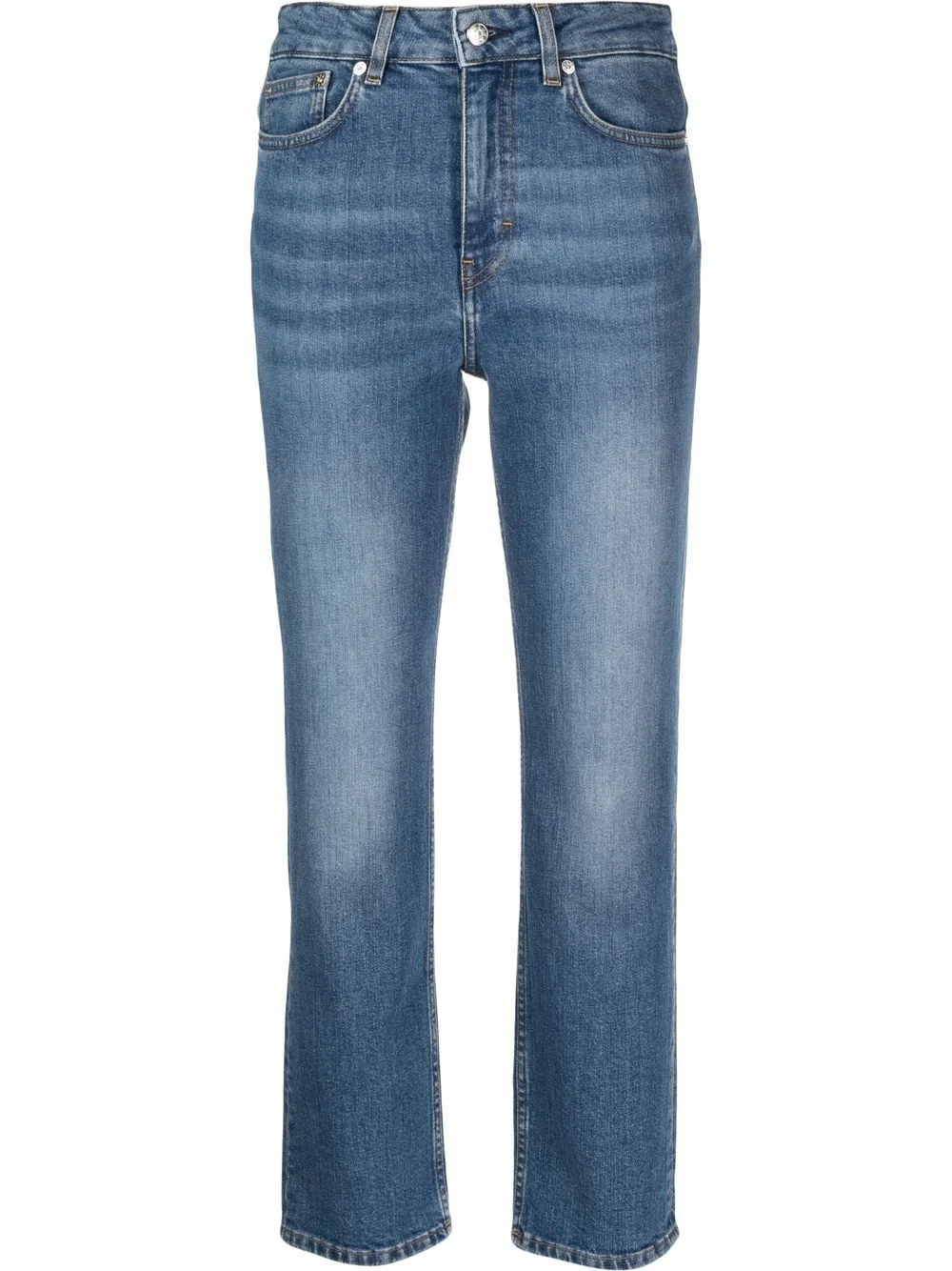 organic-cotton straight leg jeans - 1