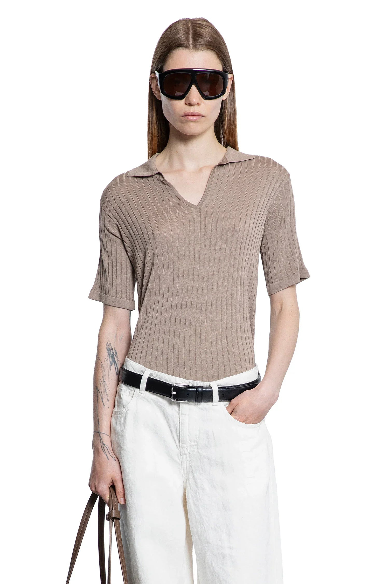 Kaiomi-Polo-Top-In-Silk-And-Viscose - 5