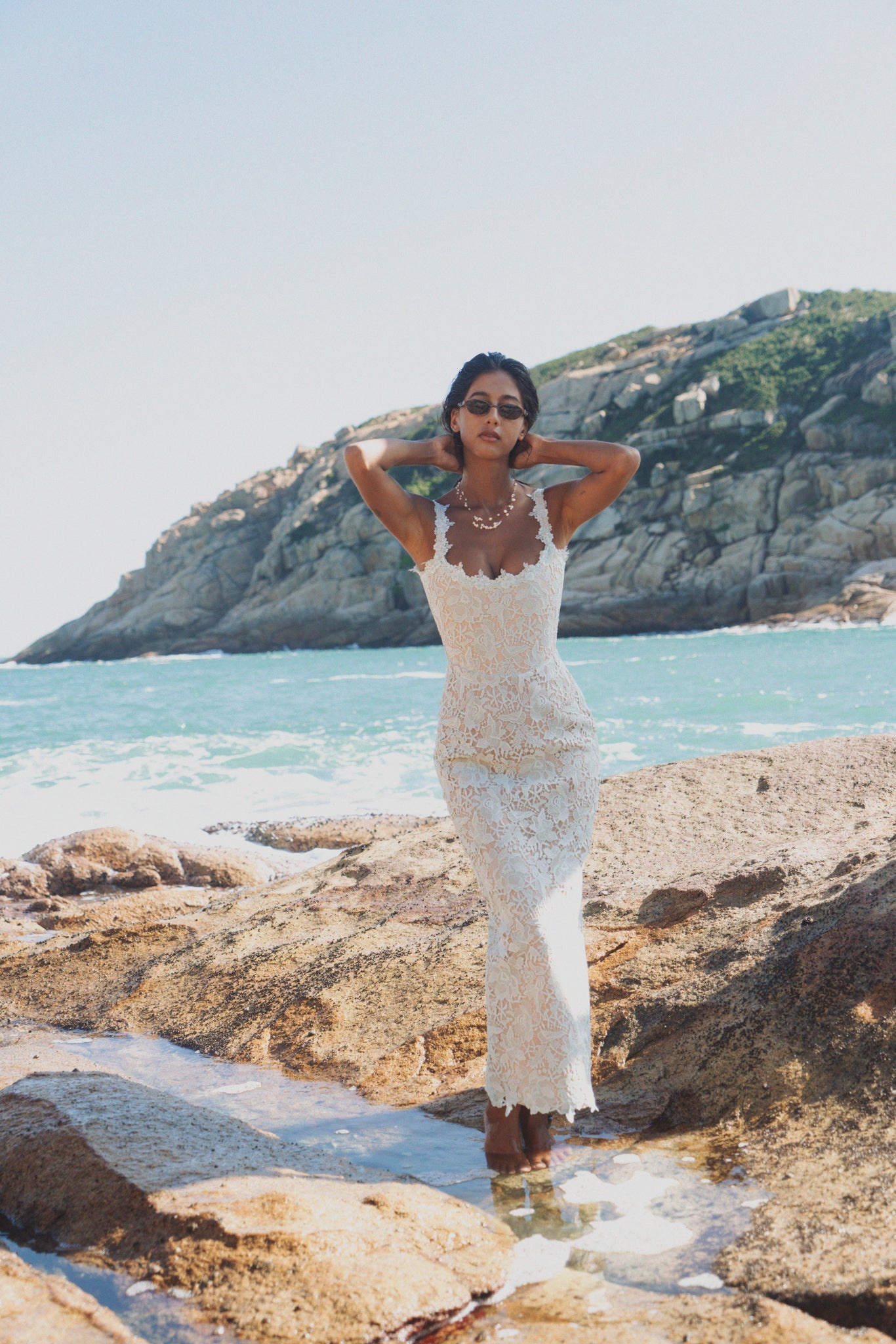 CORALINE LACE MIDI DRESS - 2