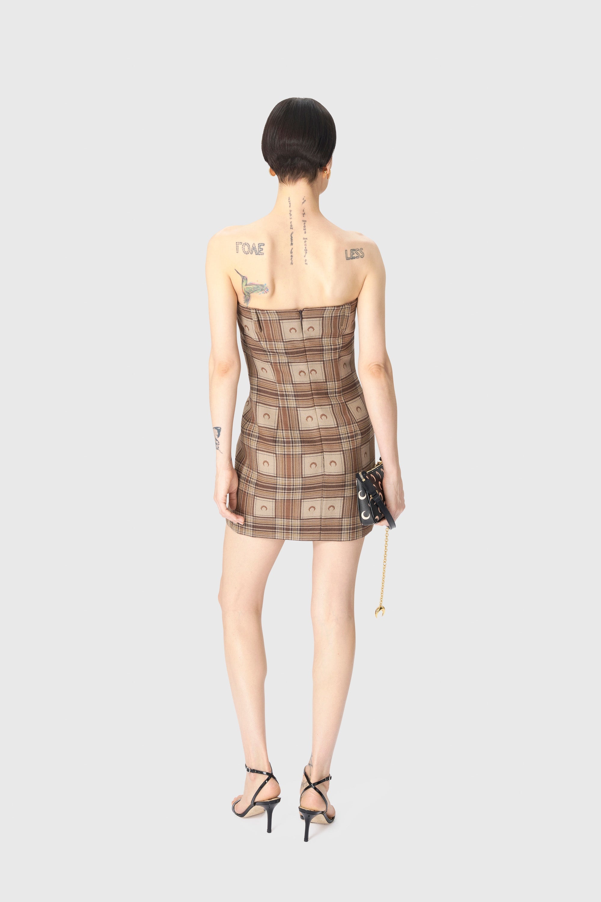 Moon Checks Jacquard Mini Dress - 4