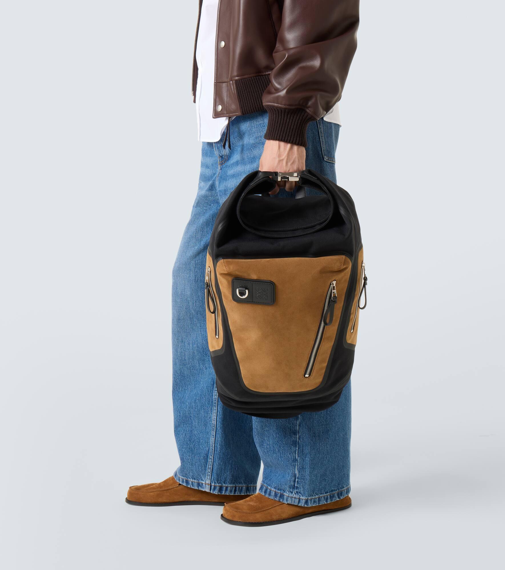 Flex canvas and suede backpack - 2