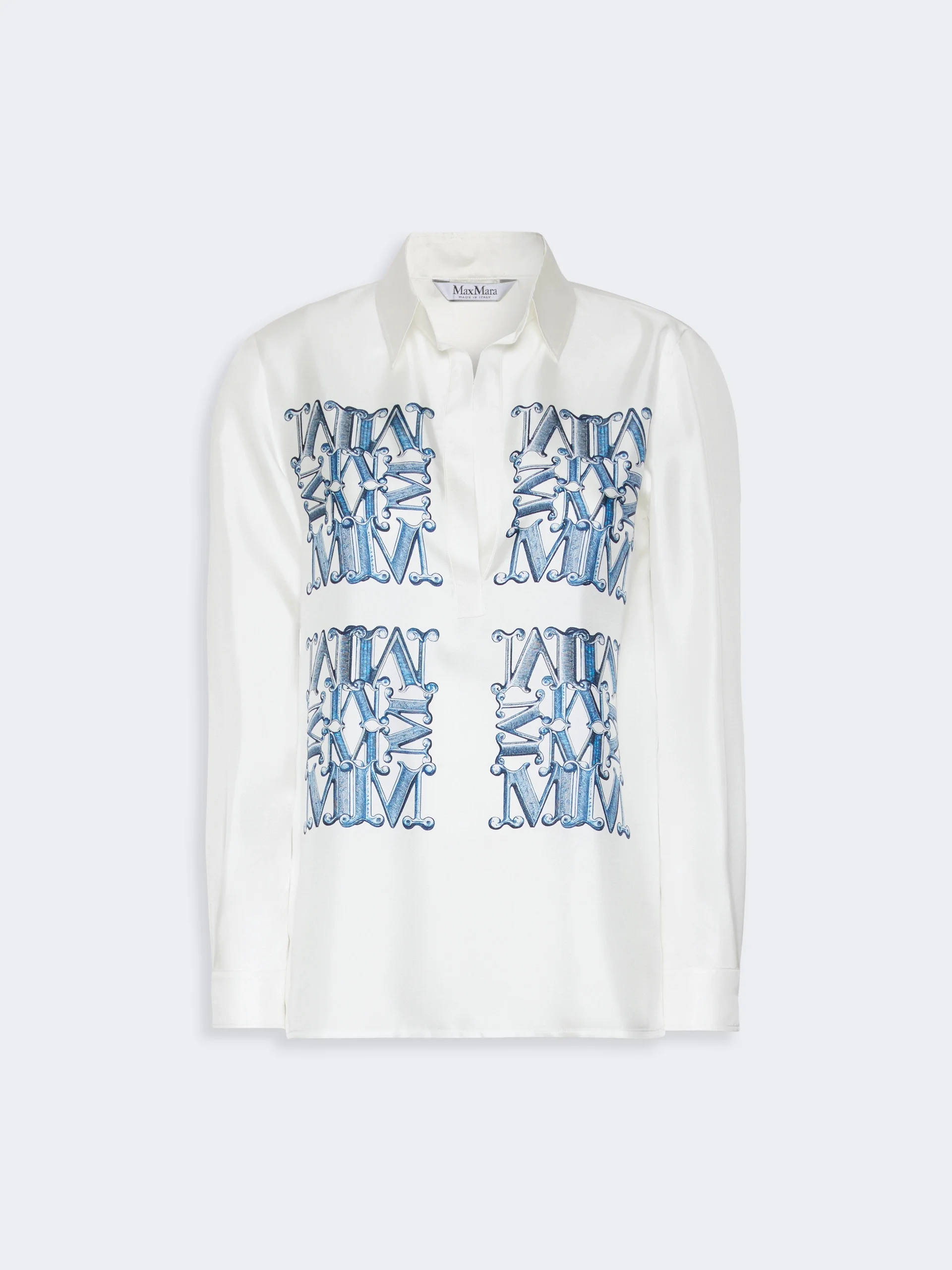 FILTRO Silk print shirt - OCEAN - 1