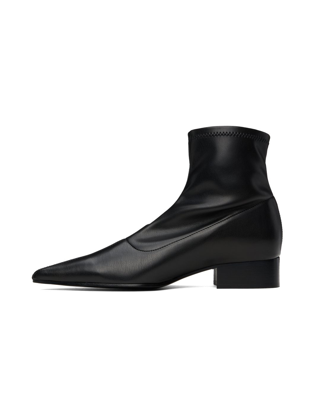 Black Hilda Flat Boots - 3