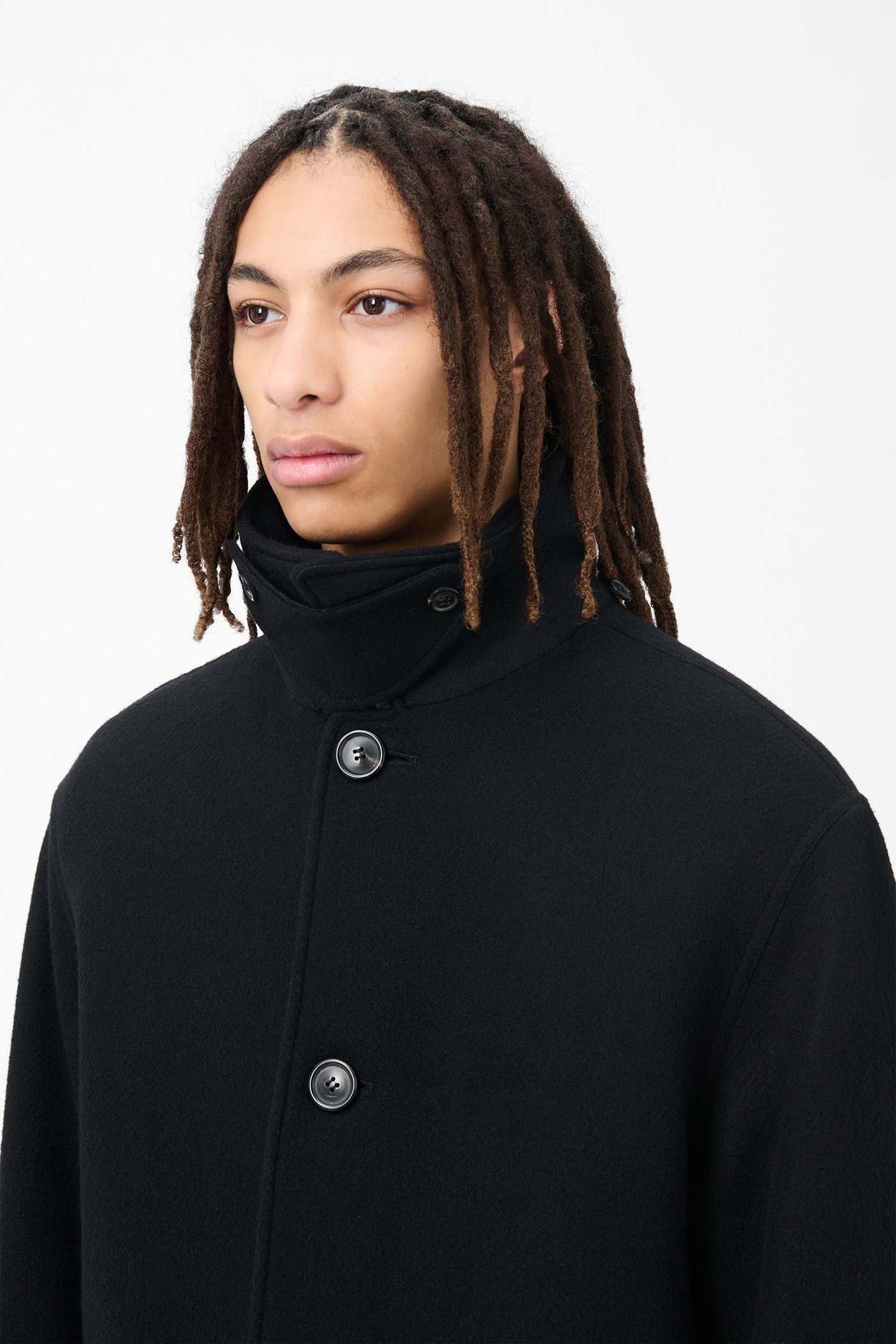 Car Coat Black Slyly Herringbone - 5