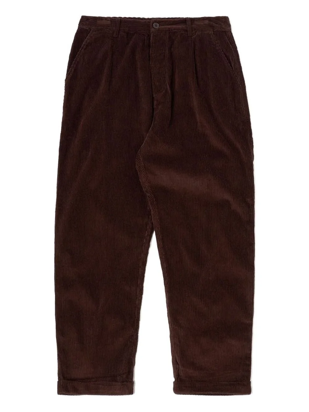 corduroy pleated trousers - 1