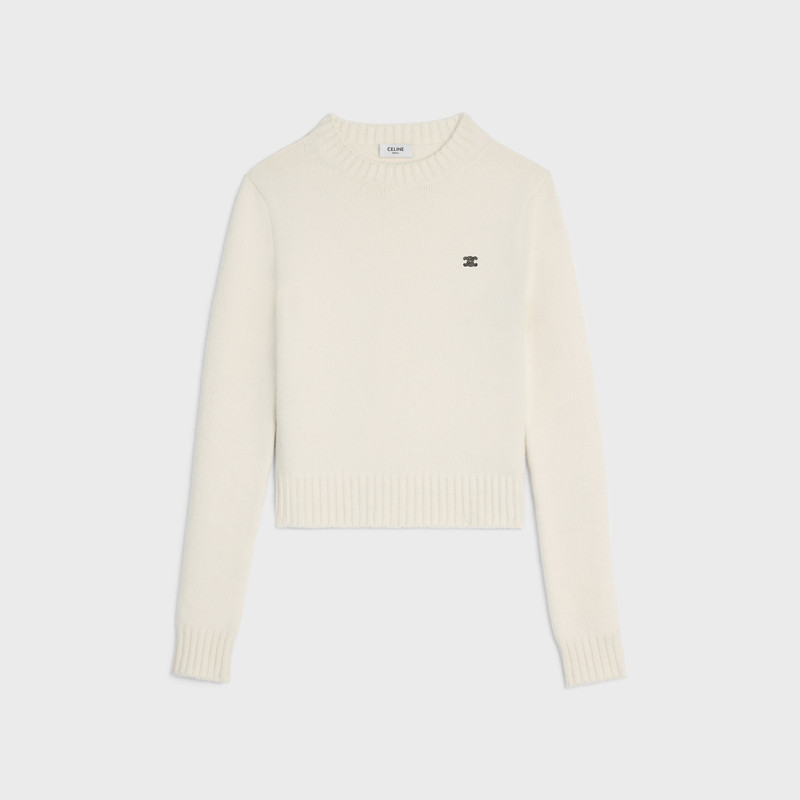 crewneck sweater IN wool and cashmere 1