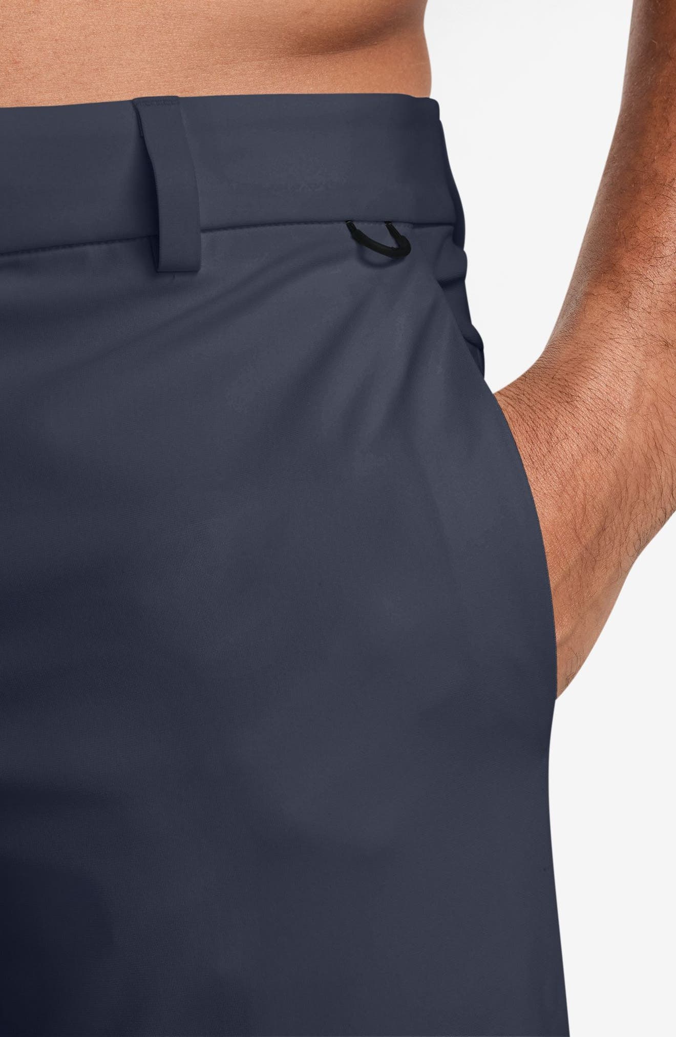 Nike 24.7 PerfectStretch Dri-FIT Regular Fit Flat Front Pants in 451 Obsidn/dkobs at Nordstrom - 5