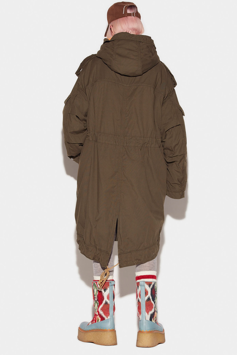 DSQUARED2 MAXI CARGO COAT outlook