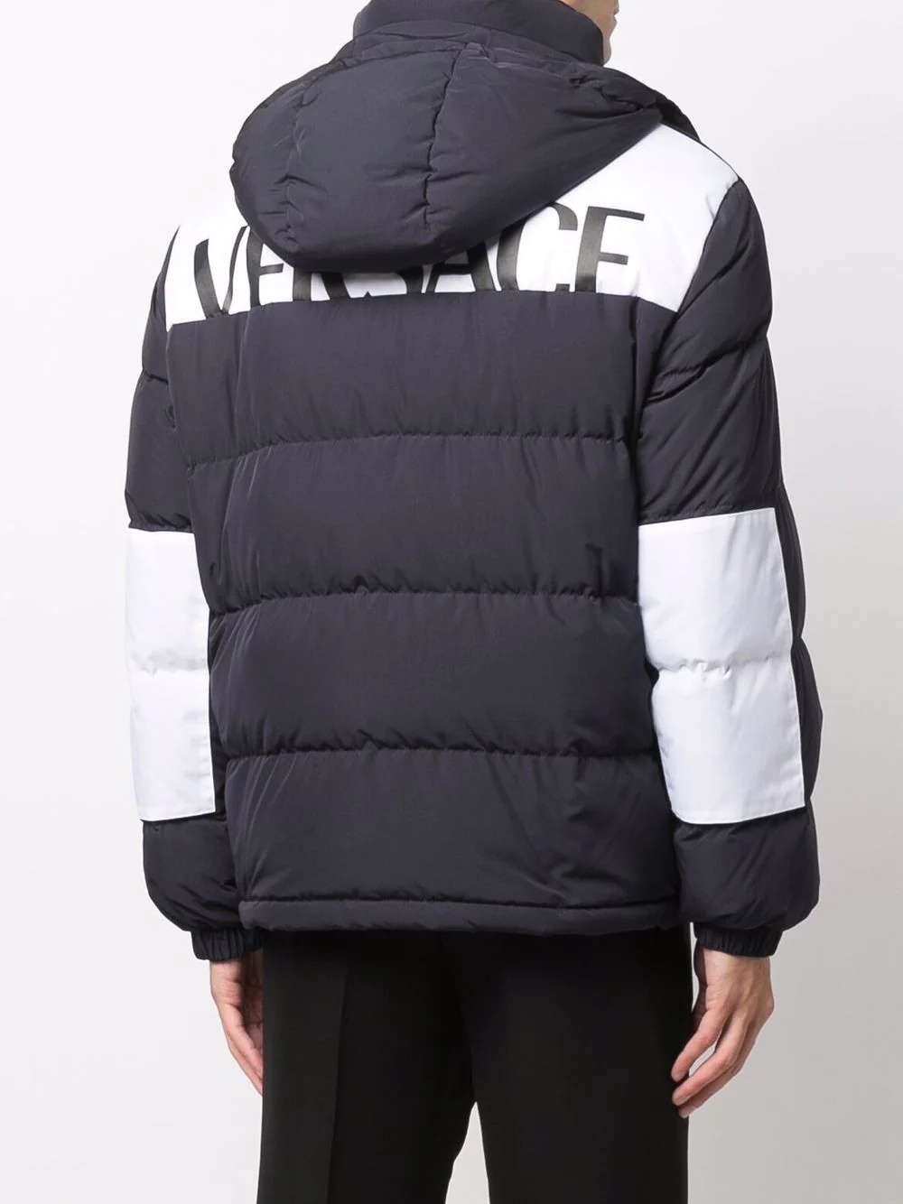 logo-print puffer jacket - 4