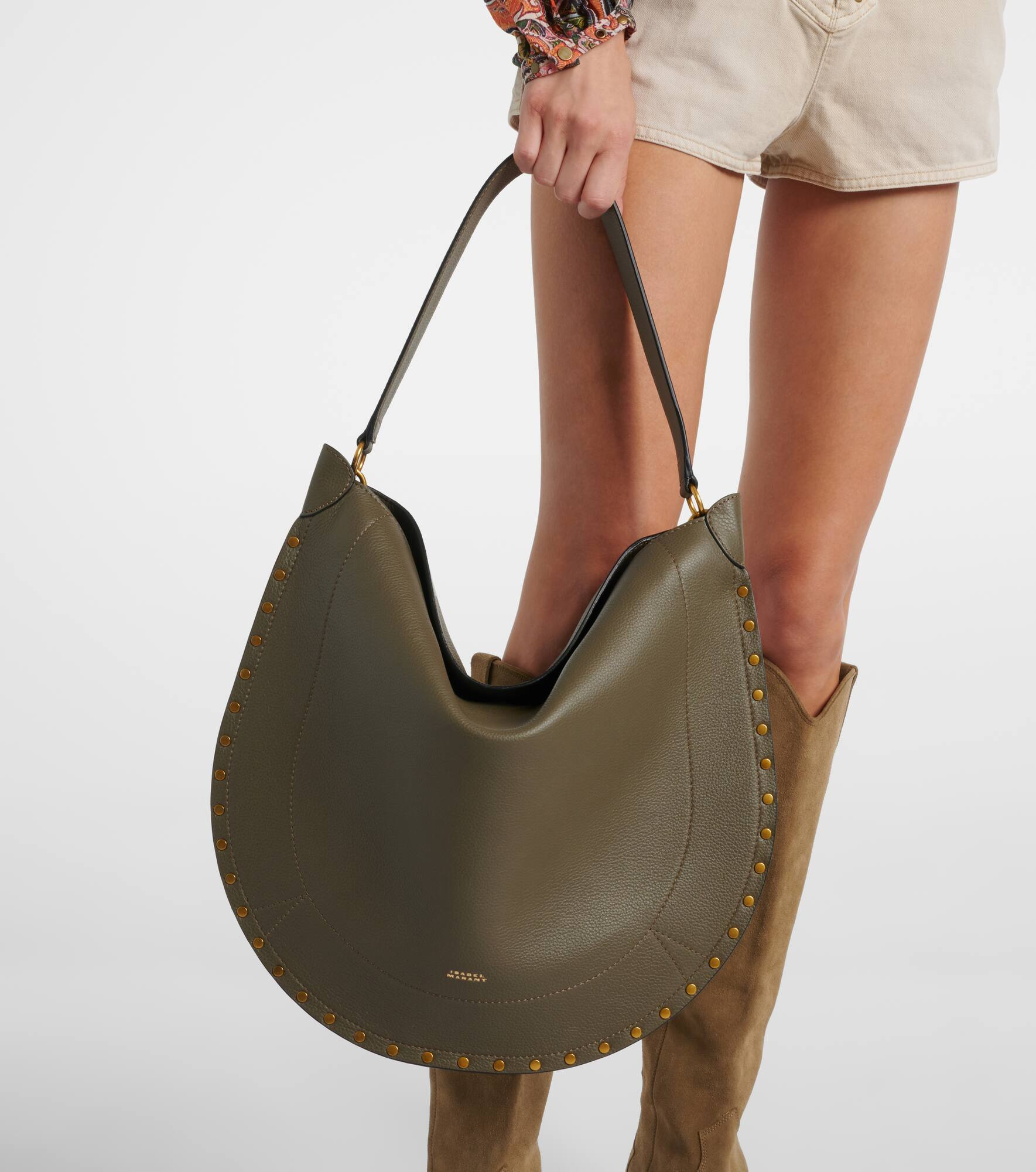 Oskan Large leather shoulder bag - 6
