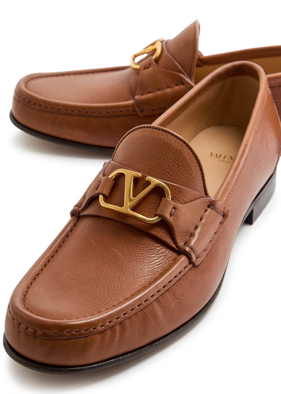Valentino Vlogo Leather Loafers - 3