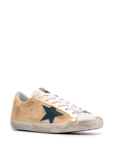 Golden Goose distressed low top sneakers outlook