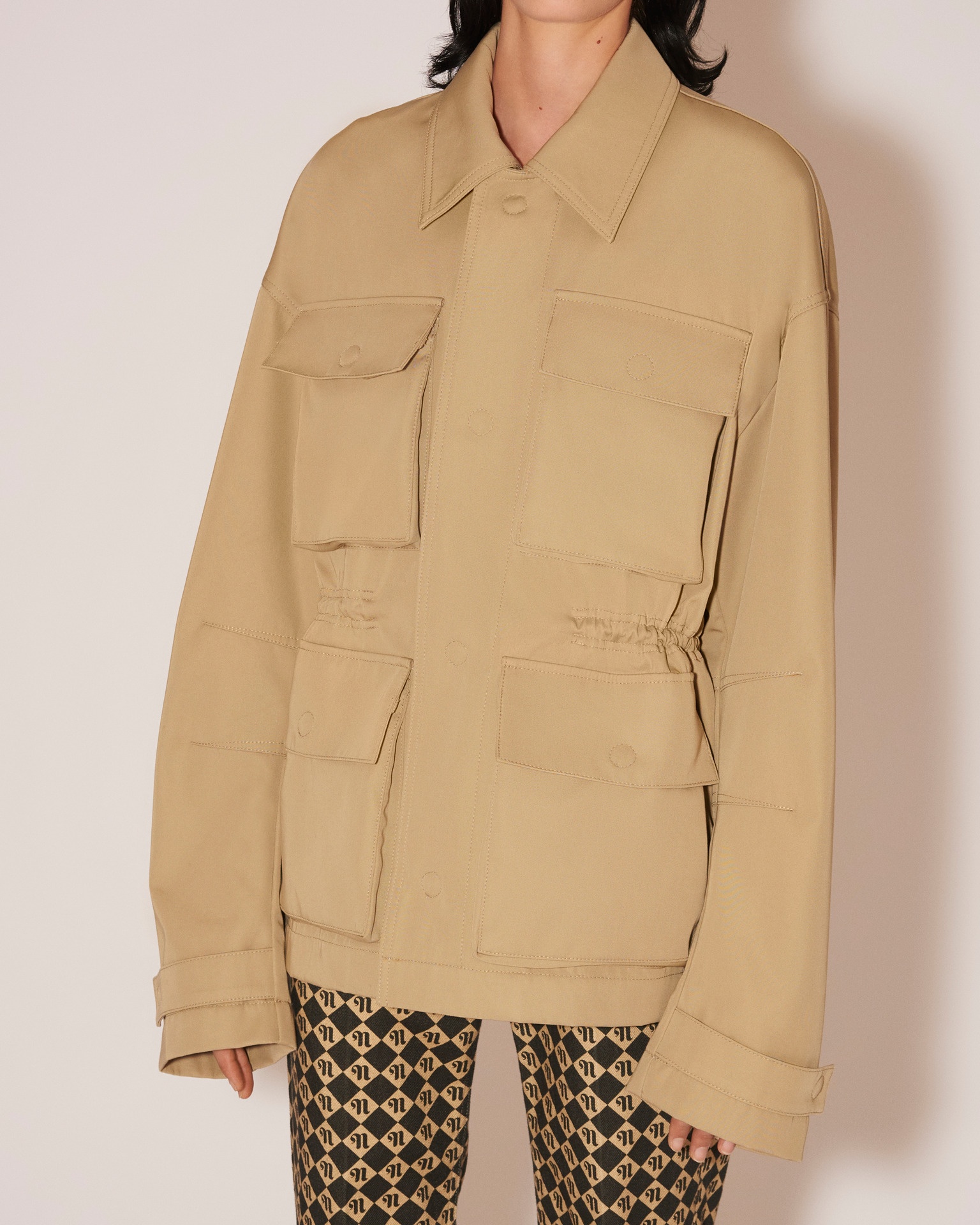 WILL - Bonded-twill utalitarian jacket - Beige - 10
