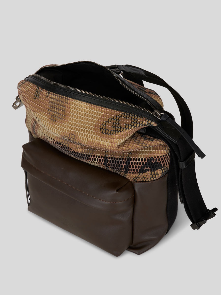 PAISLEY PATTERN MESH FABRIC BACKPACK - 5