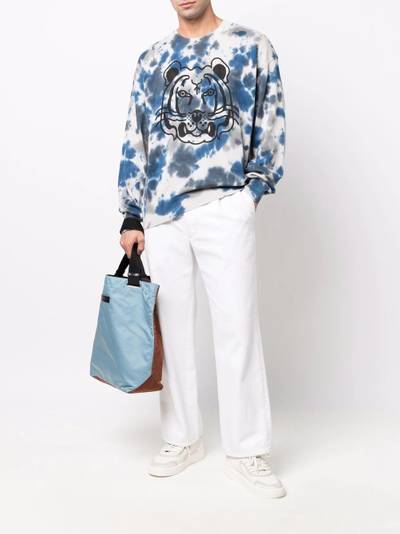 KENZO Tiger Head-print crew neck sweatshirt outlook