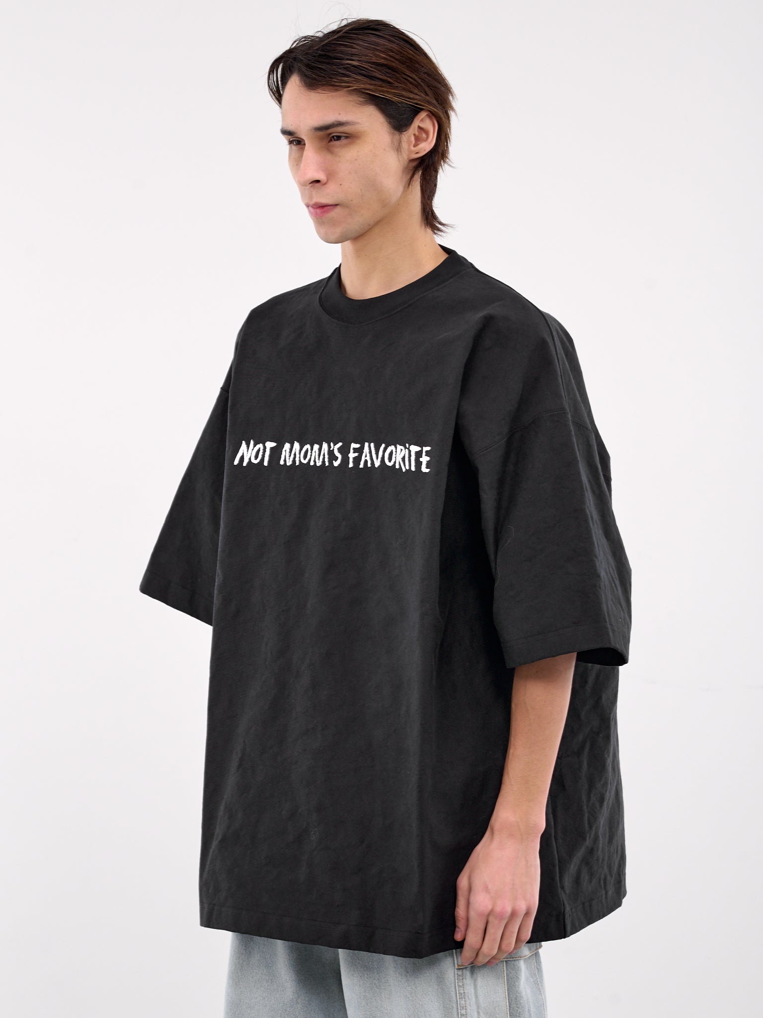 Metalized Wrinkled Graphic Tee - 2
