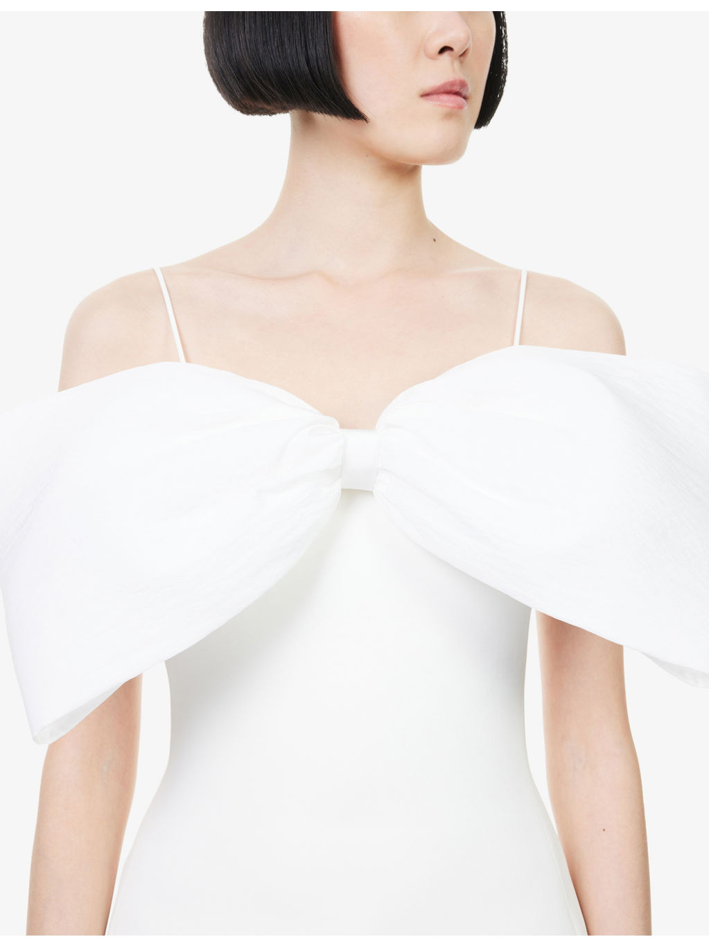 Strapless Bow Woven Mini Dress - 5