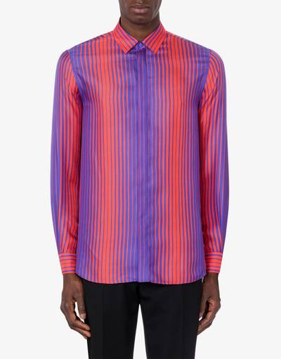 Moschino NUANCED-STRIPE TWILL SHIRT outlook