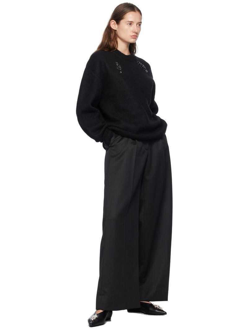 Simone Rocha Black Embellished Sweater outlook