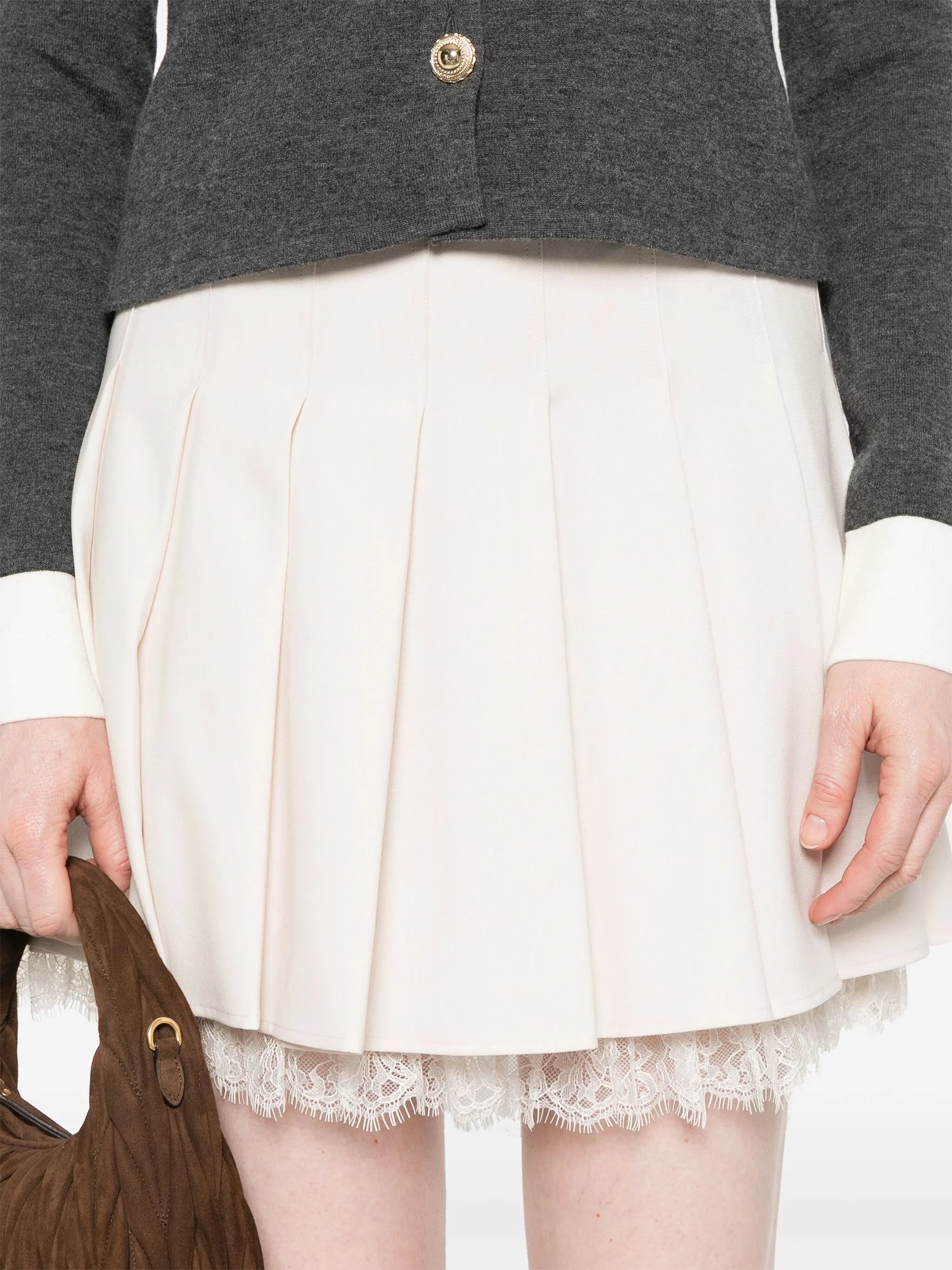 Self Portrait Lace-detailing Mini Skirt - 2