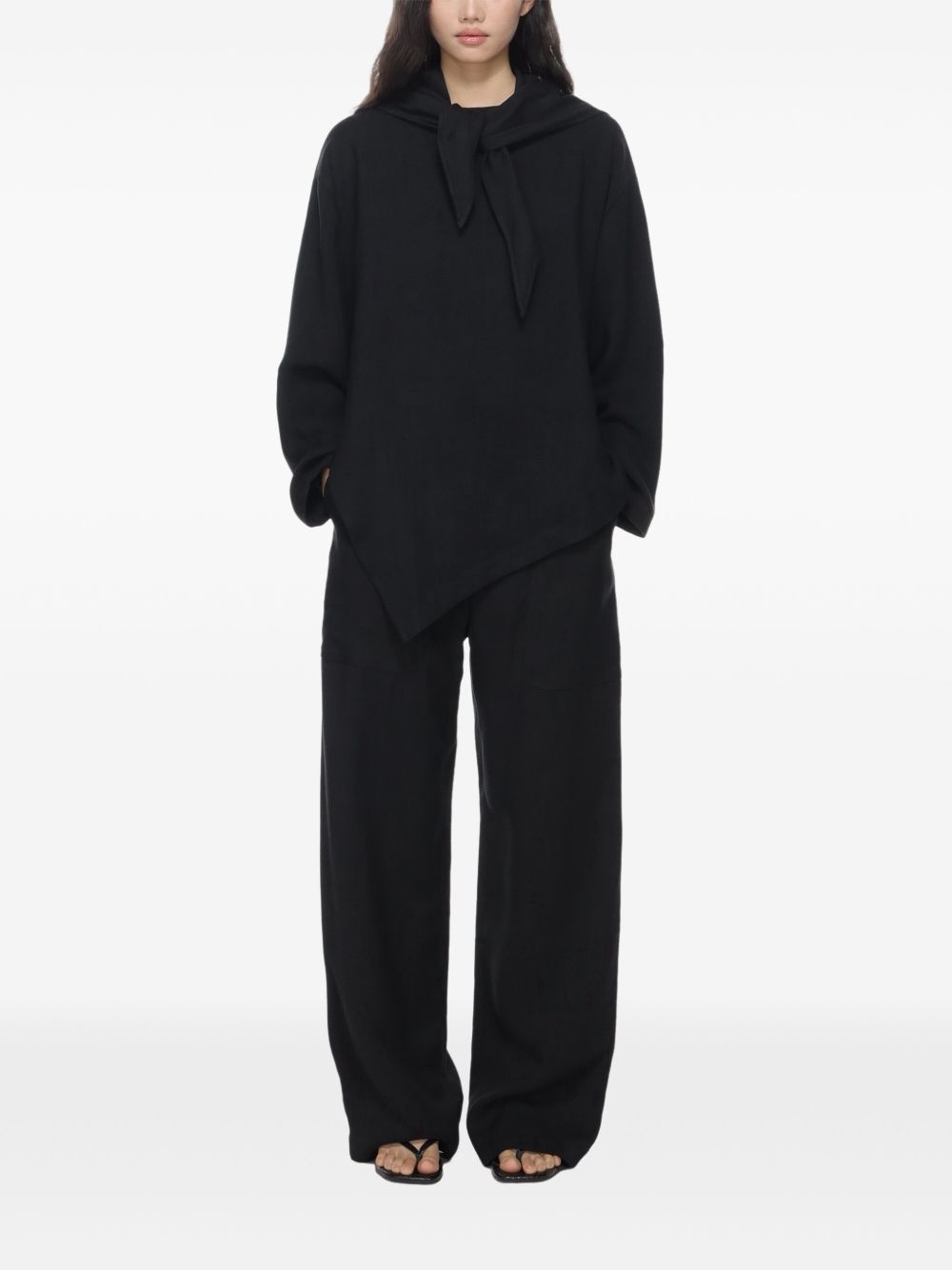 zip-up palazzo pants - 2