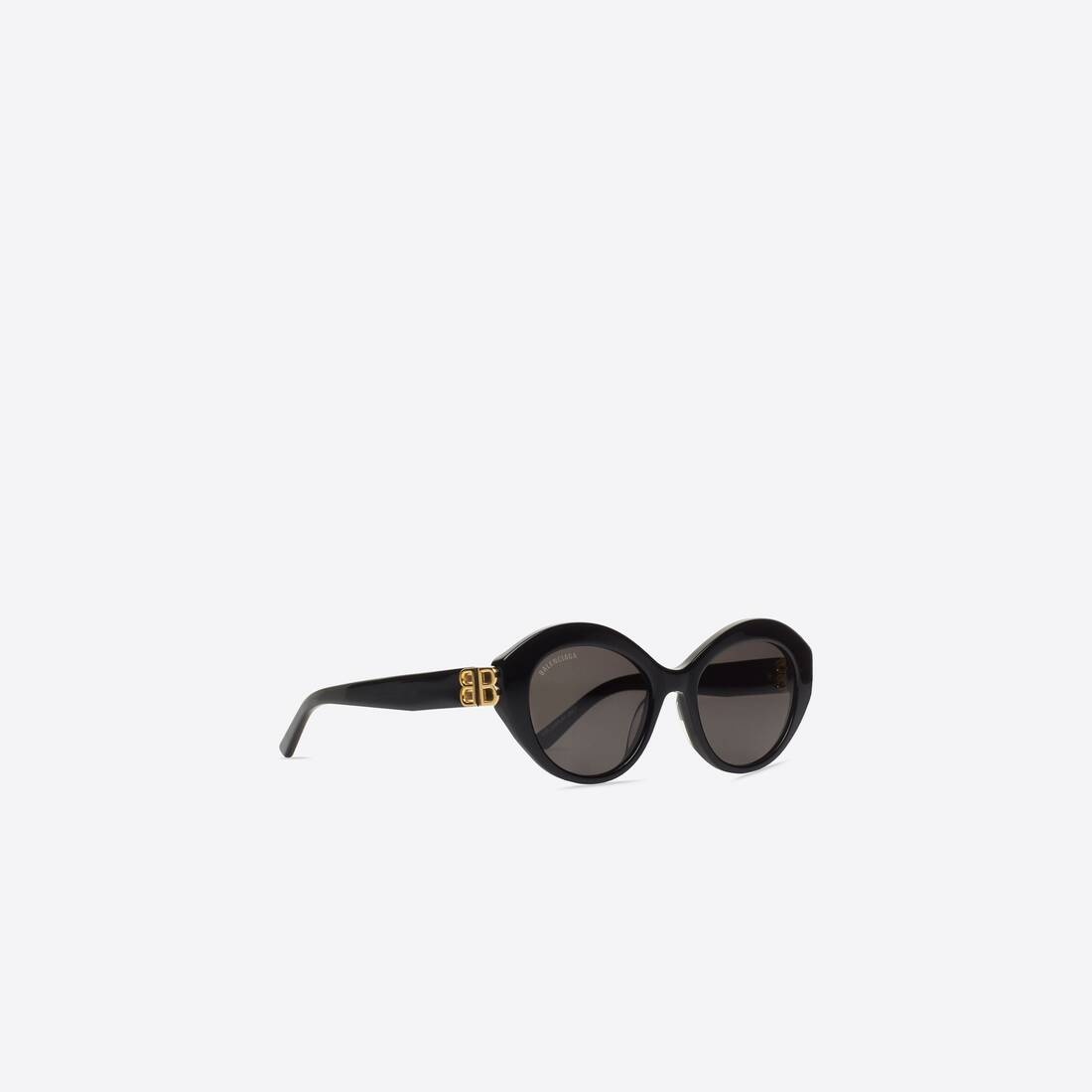 Women's Dynasty Oval Sunglasses in Black - 3