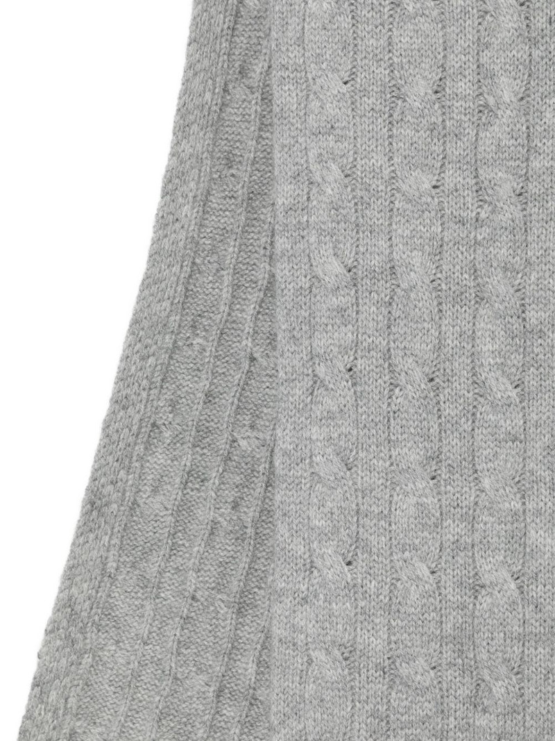 Polo Bear cable-knit scarf 3
