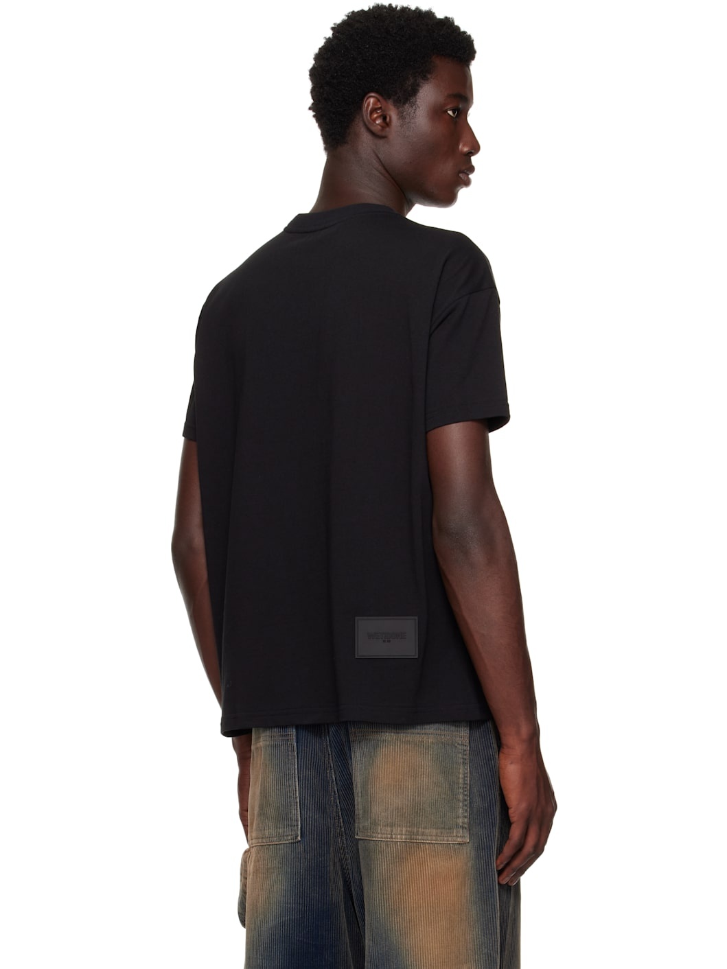 Black Cotton Mini Logo T-shirt - 3