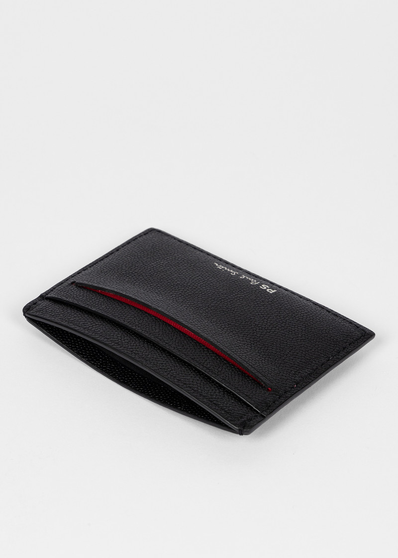 Black Zebra Logo Leather Card Holder 3