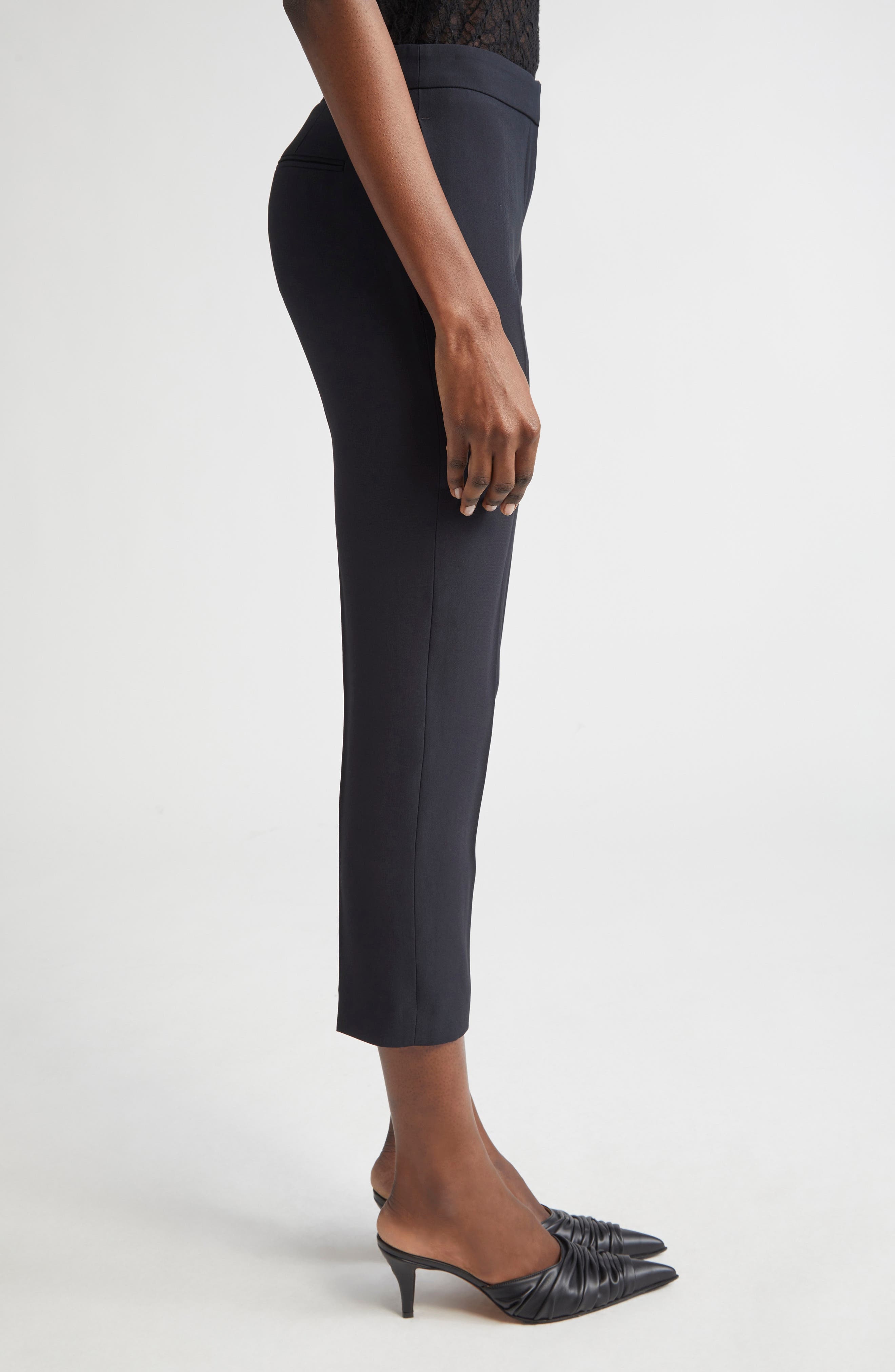 McQueen Cigarette Pants in Black at Nordstrom - 4