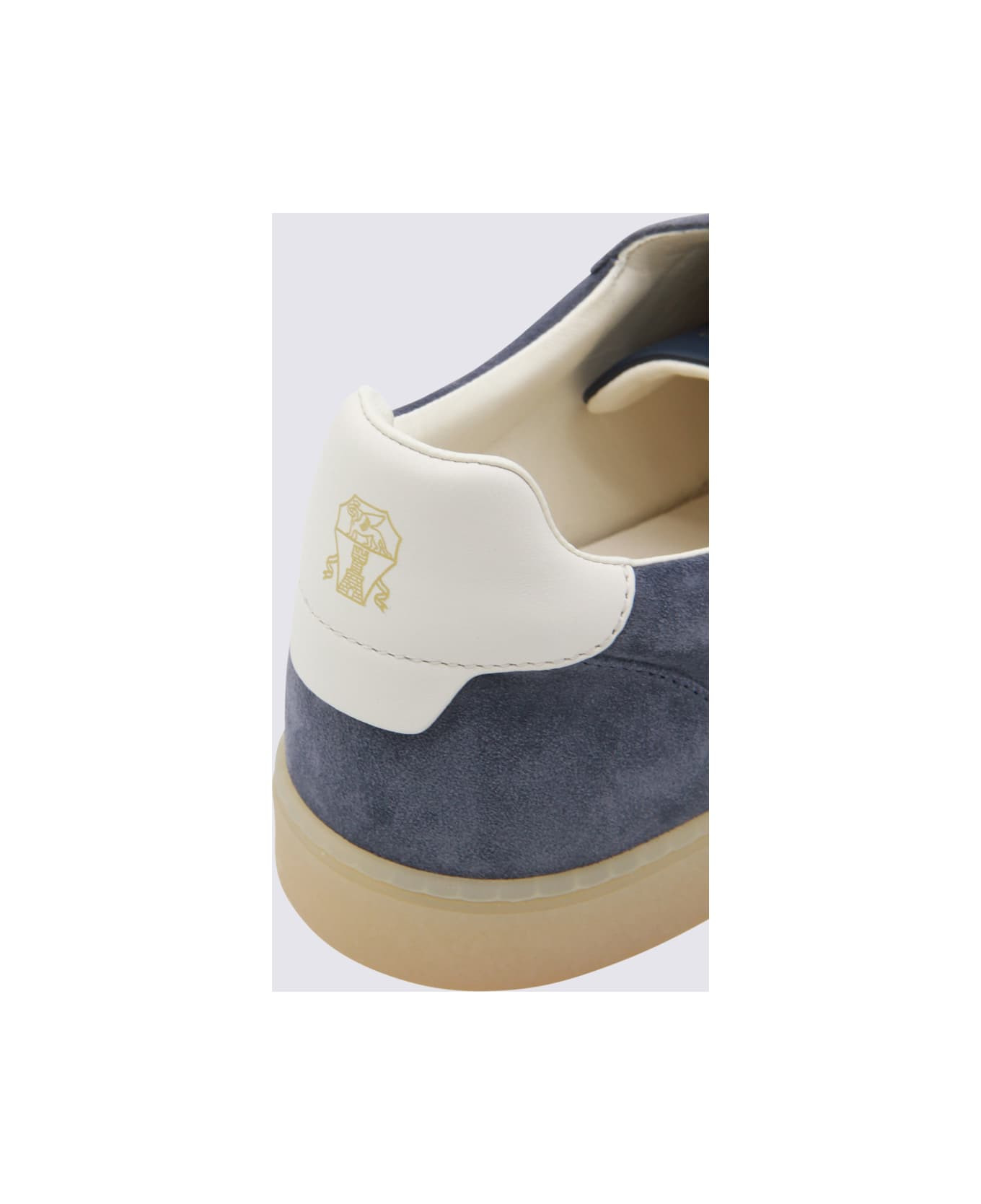 Blue Leather Sneakers - 4