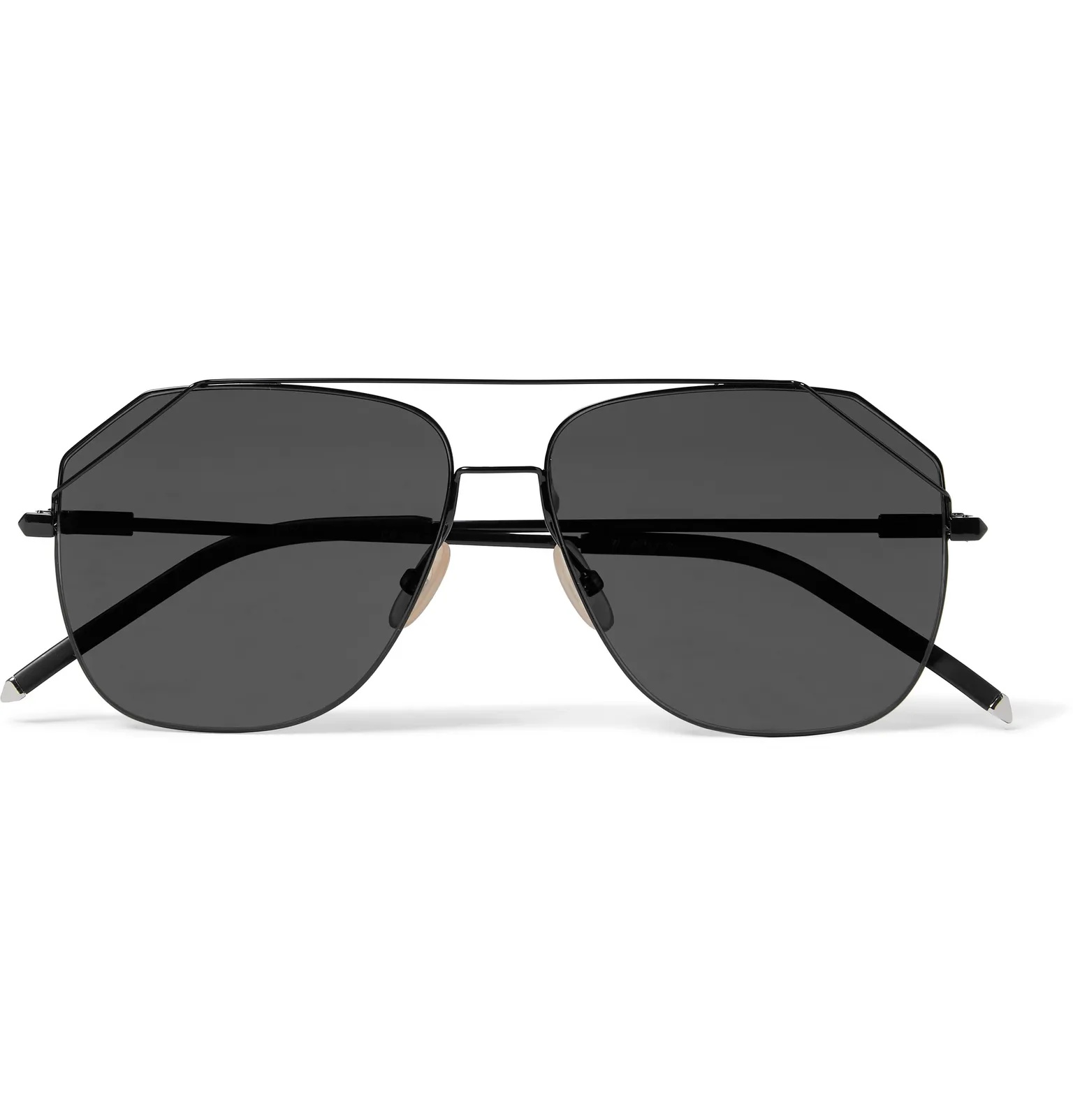 Aviator-Style Metal Sunglasses - 1