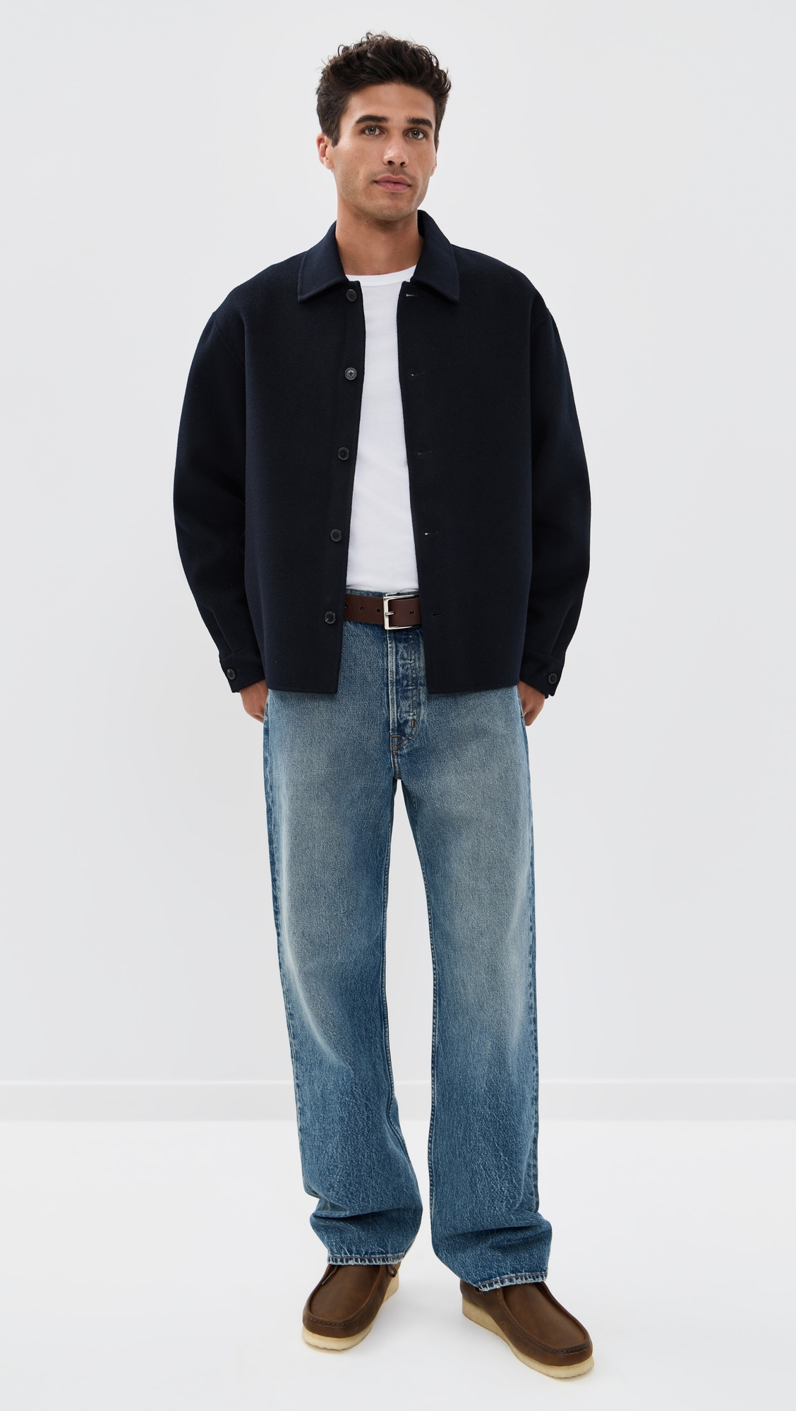 Double Face Wool Shirt Jacket - 4