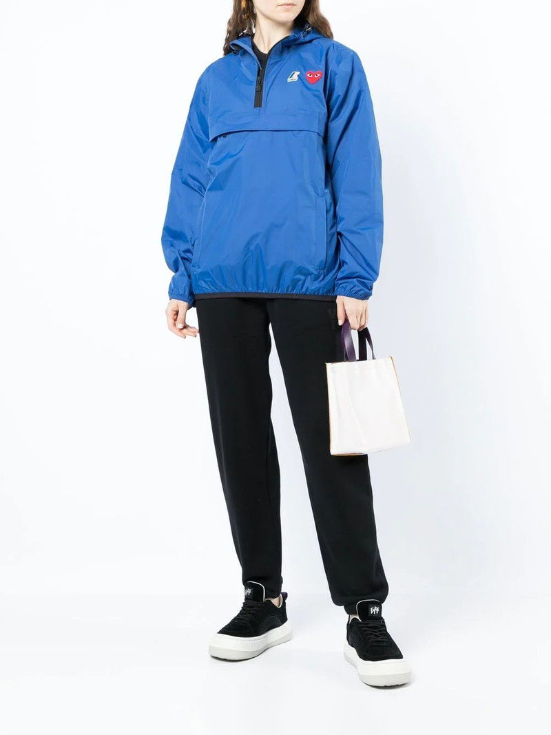Comme des Garçons PLAY x K-Way quarter-zip hoodie outlook