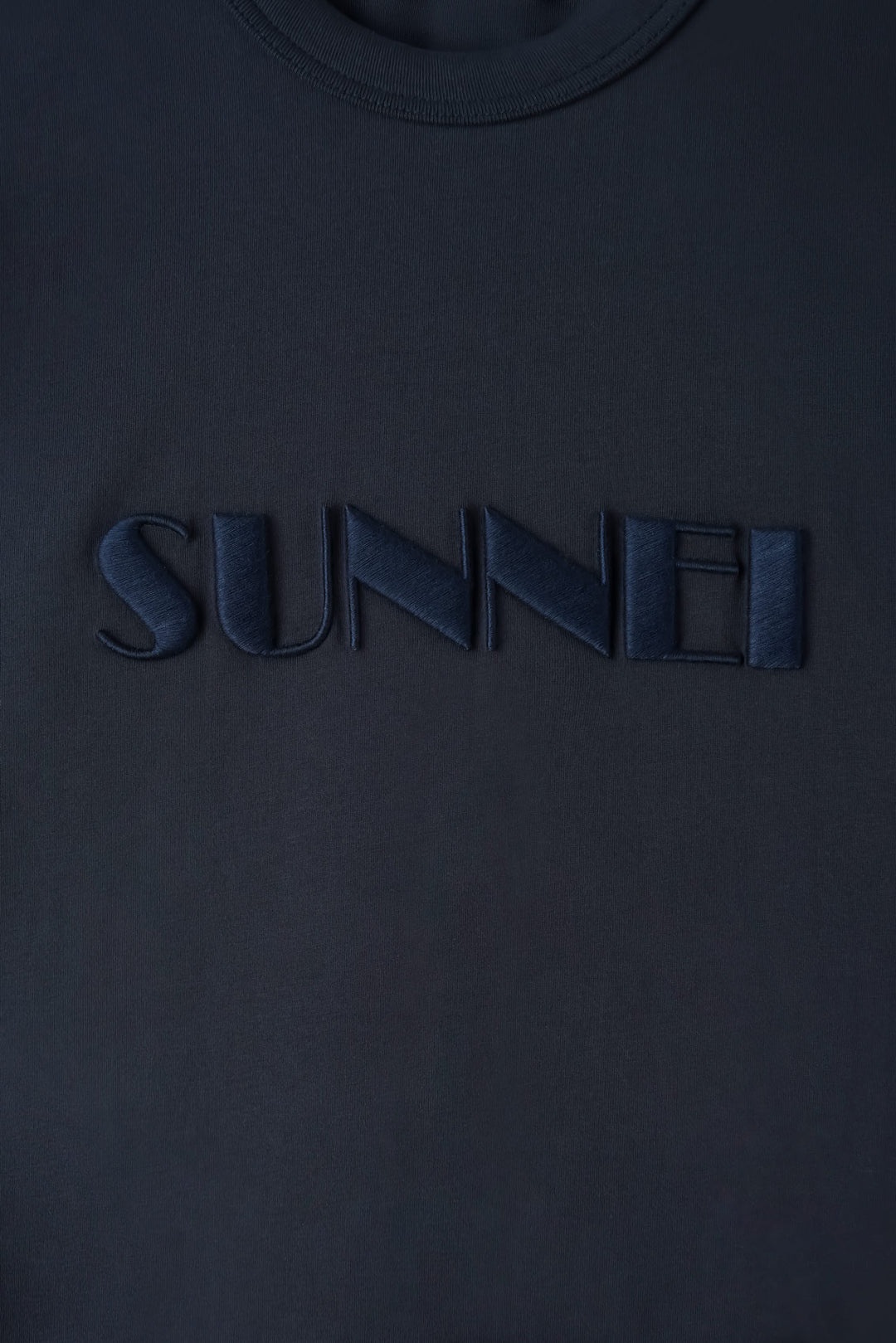 EMBROIDERED BIG LOGO T-SHIRT / blue SUNNEI - 6