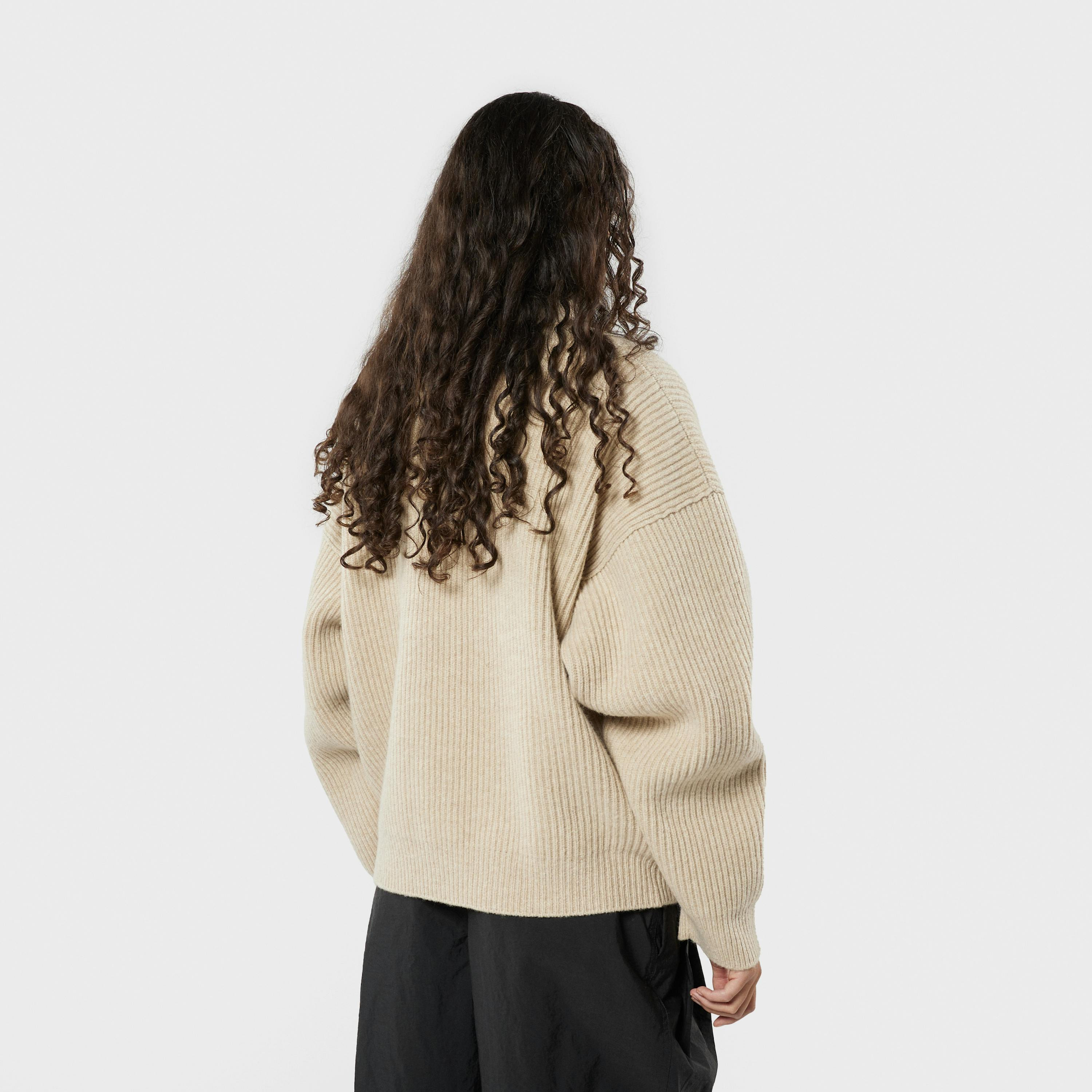 Vonarstræti Zipped Wool Sweater (Unisex) - 8