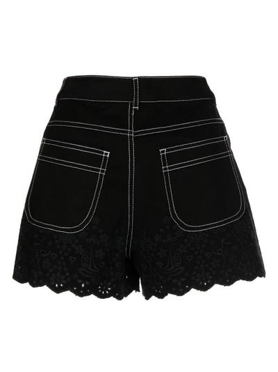 STAUD embroidered fitted shorts outlook