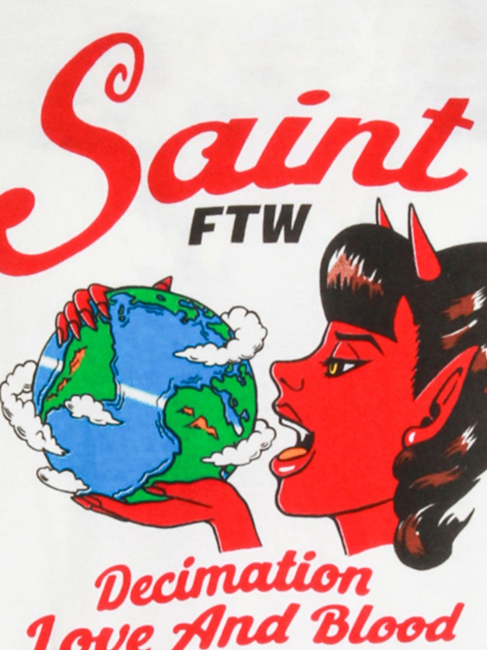 devil graphic polo shirt - 3
