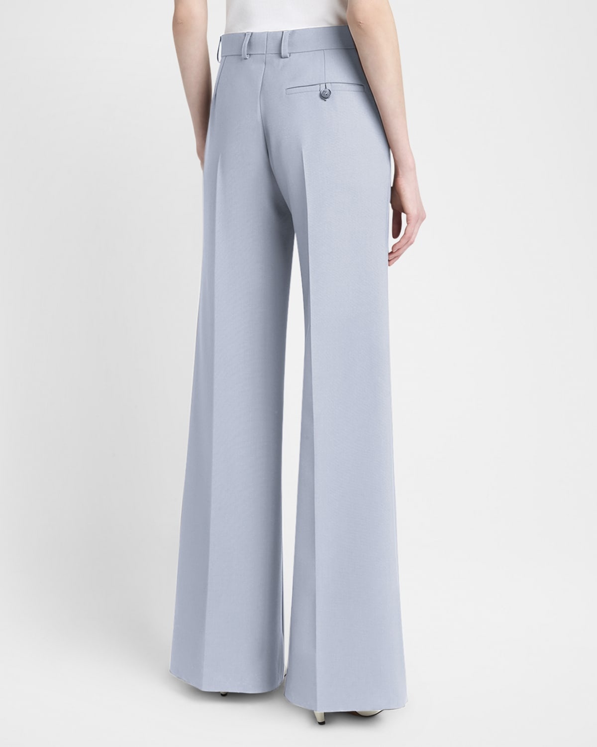 Flared Suiting Wool Trousers - 3