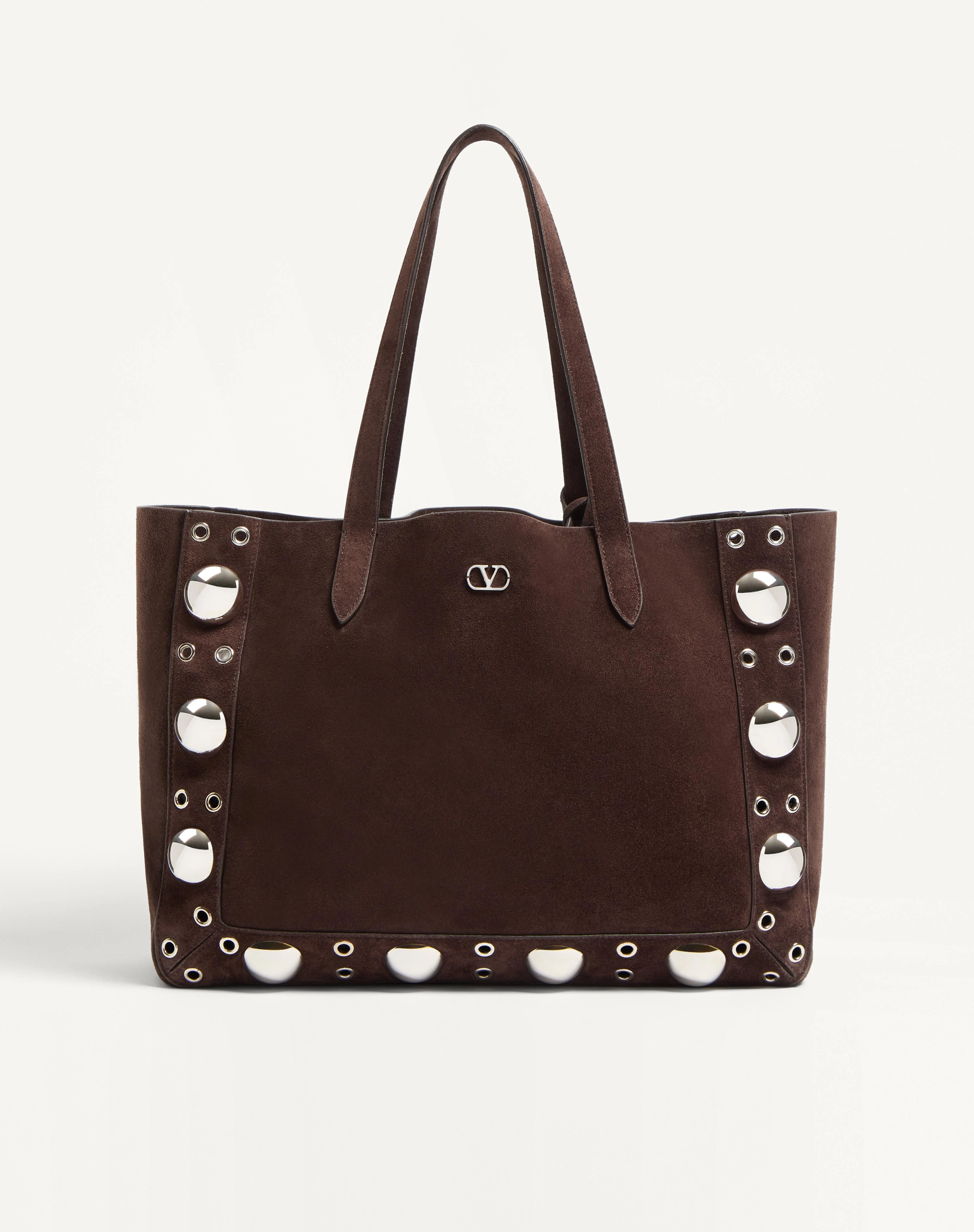 VALENTINO GARAVANI MEDIUM NELLCÔTE SUEDE SHOPPING BAG - 1