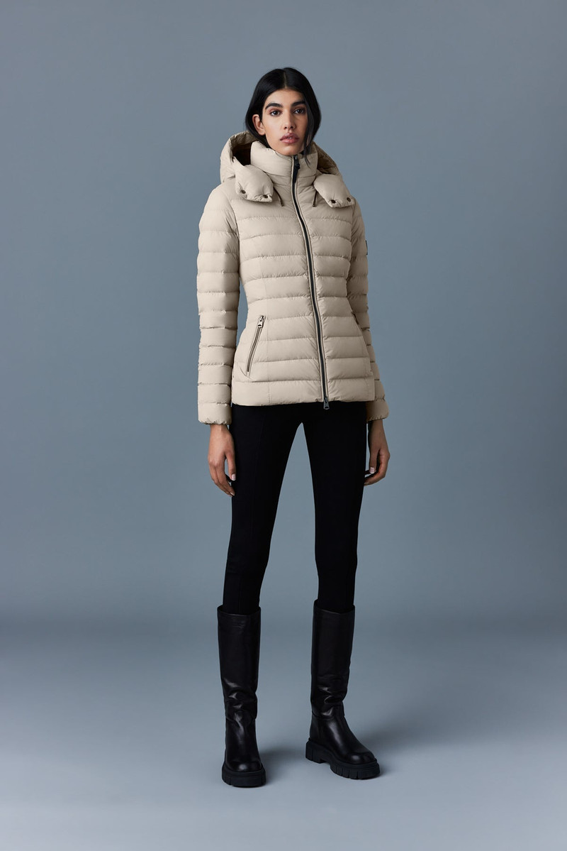 MACKAGE MICHI Agile-360 stretch light down jacket with hood outlook