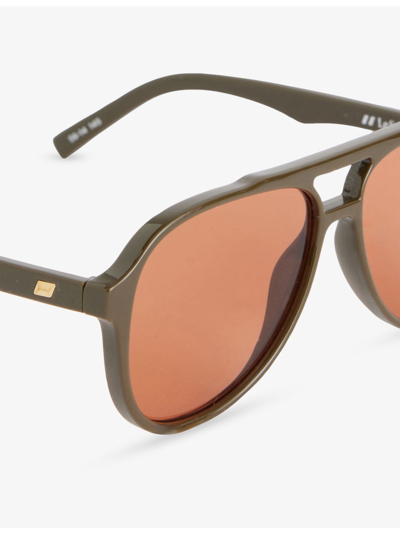 Le Specs Tragic Magic Aviator-Frame Acetate Sunglasses outlook