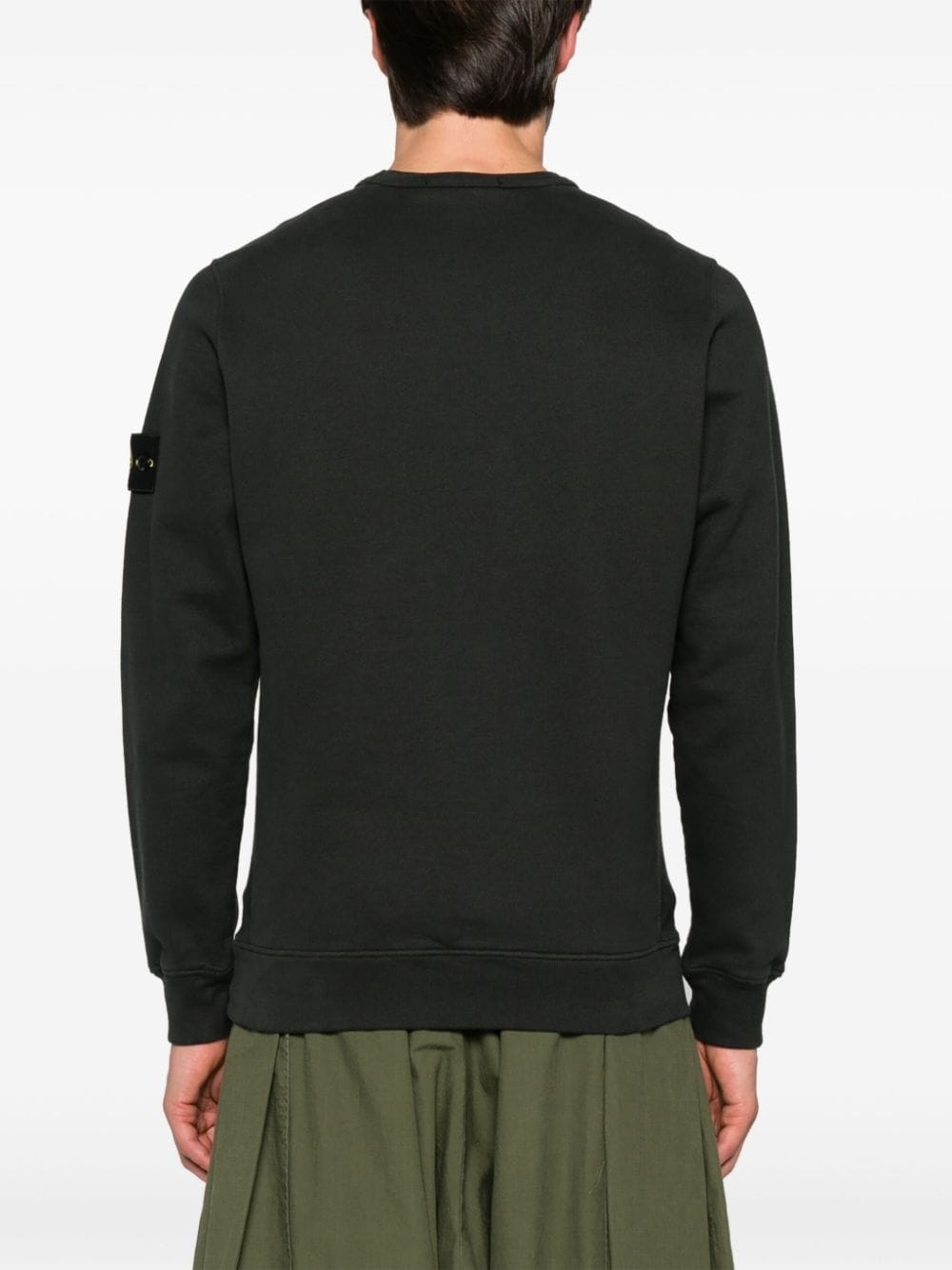 Compass-badge cotton sweatshirt - 4