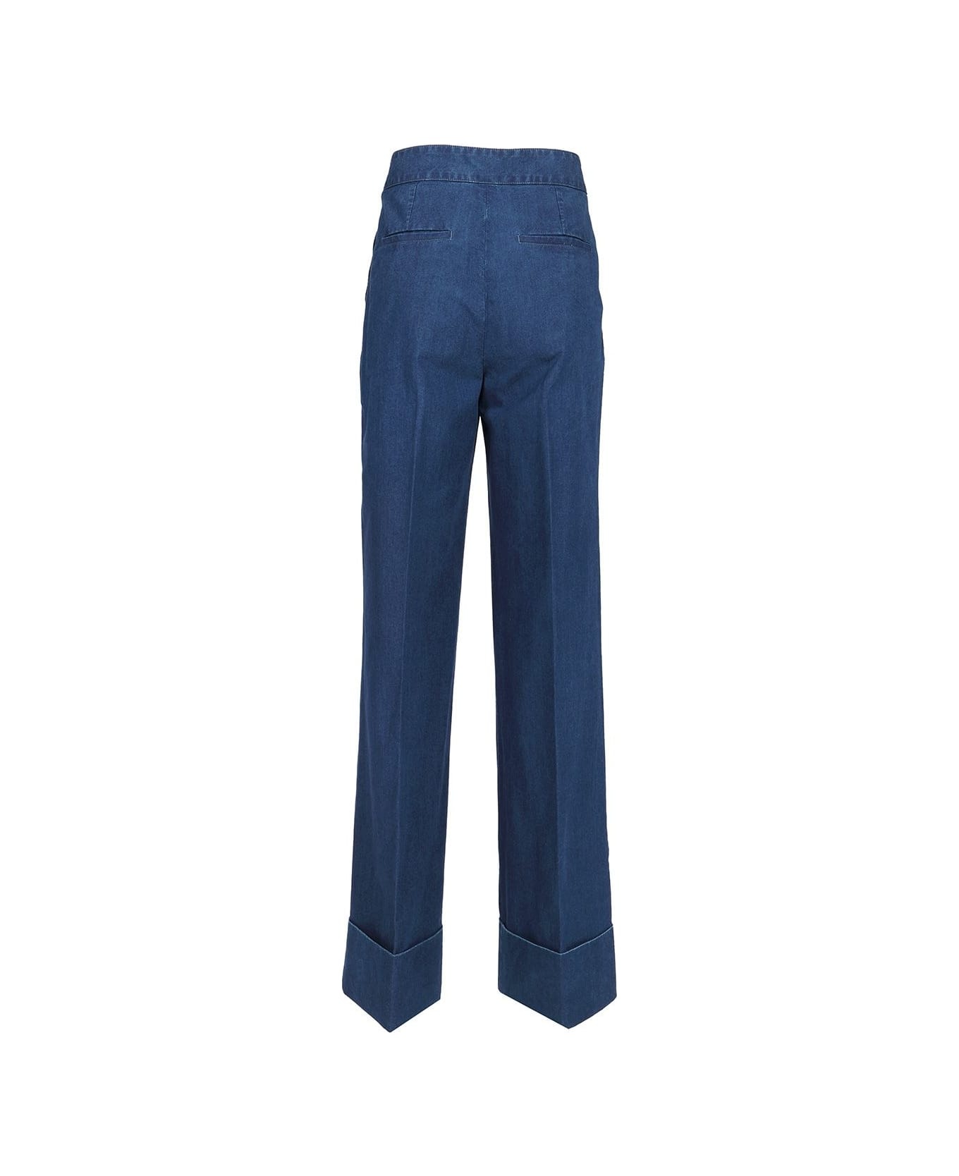 Medium Blue Denim Jeans - 2