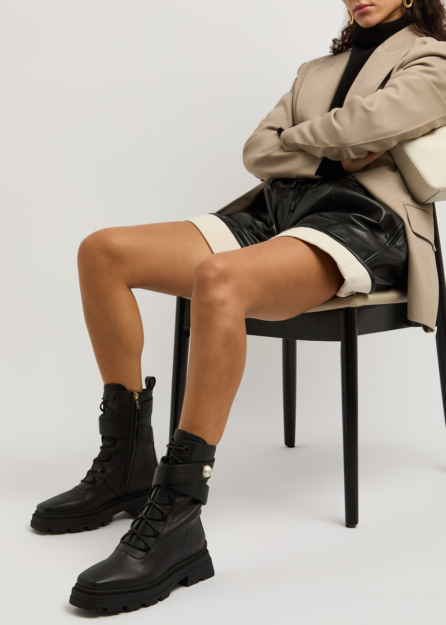 Jimmy Choo Noemi Chunky Leather Ankle Boots - 5