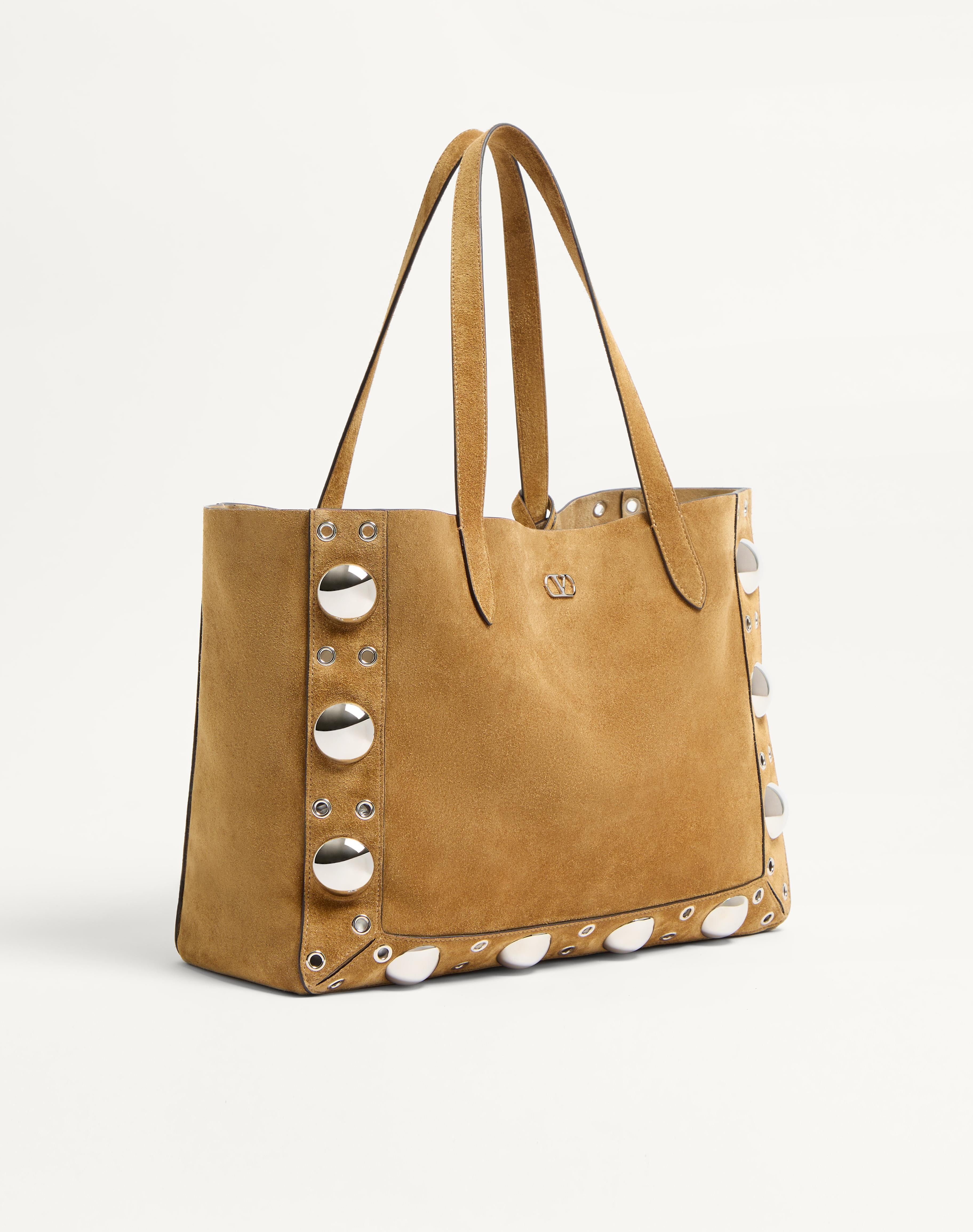 VALENTINO GARAVANI MEDIUM NELLCÔTE SUEDE SHOPPING BAG - 3