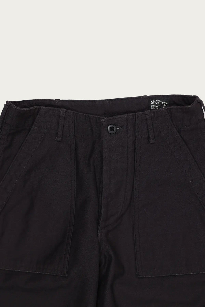 orSlow US Army Fatigue Pants (Regular Fit) - Black outlook