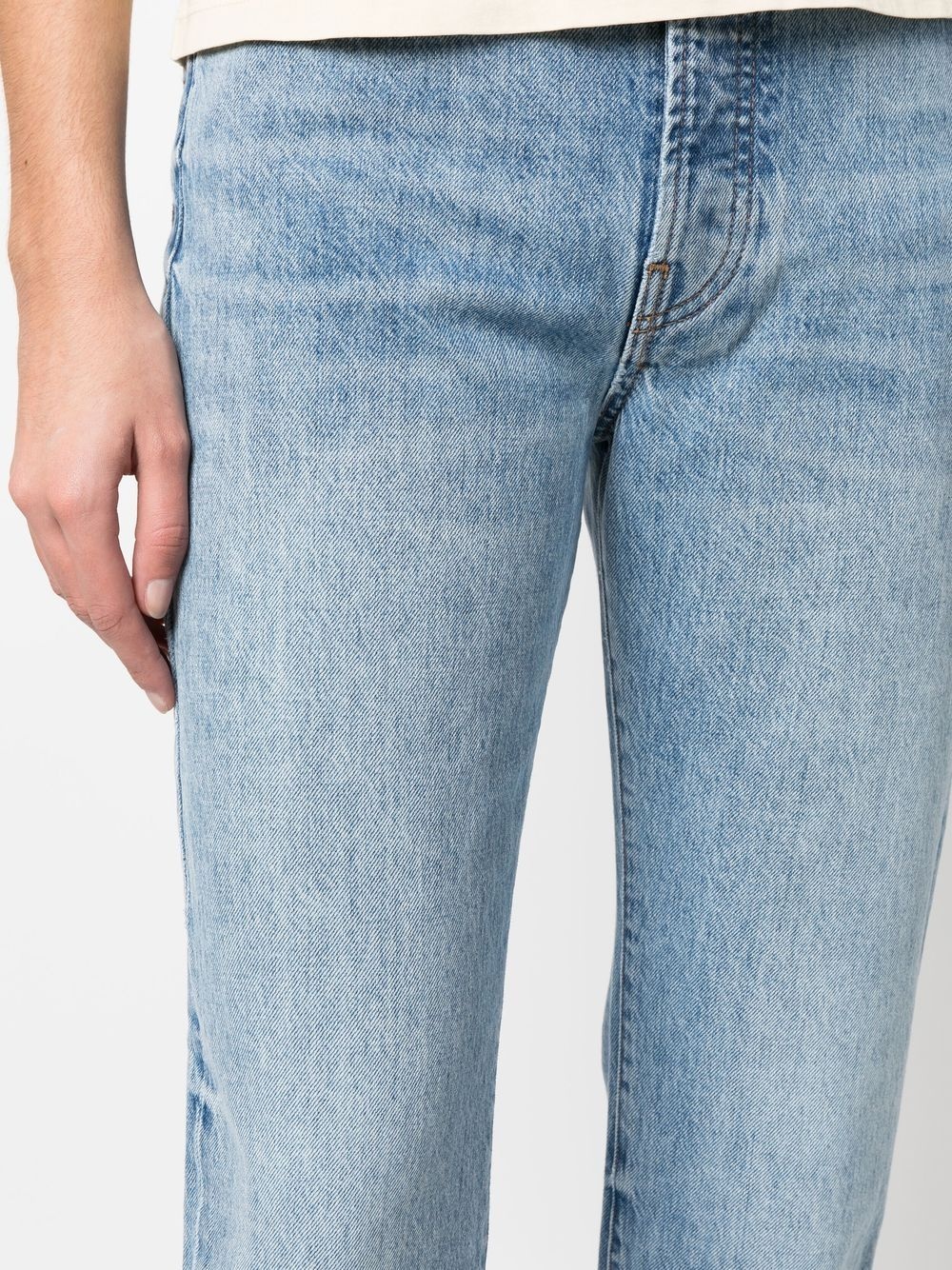 stonewash straight-leg jeans - 5