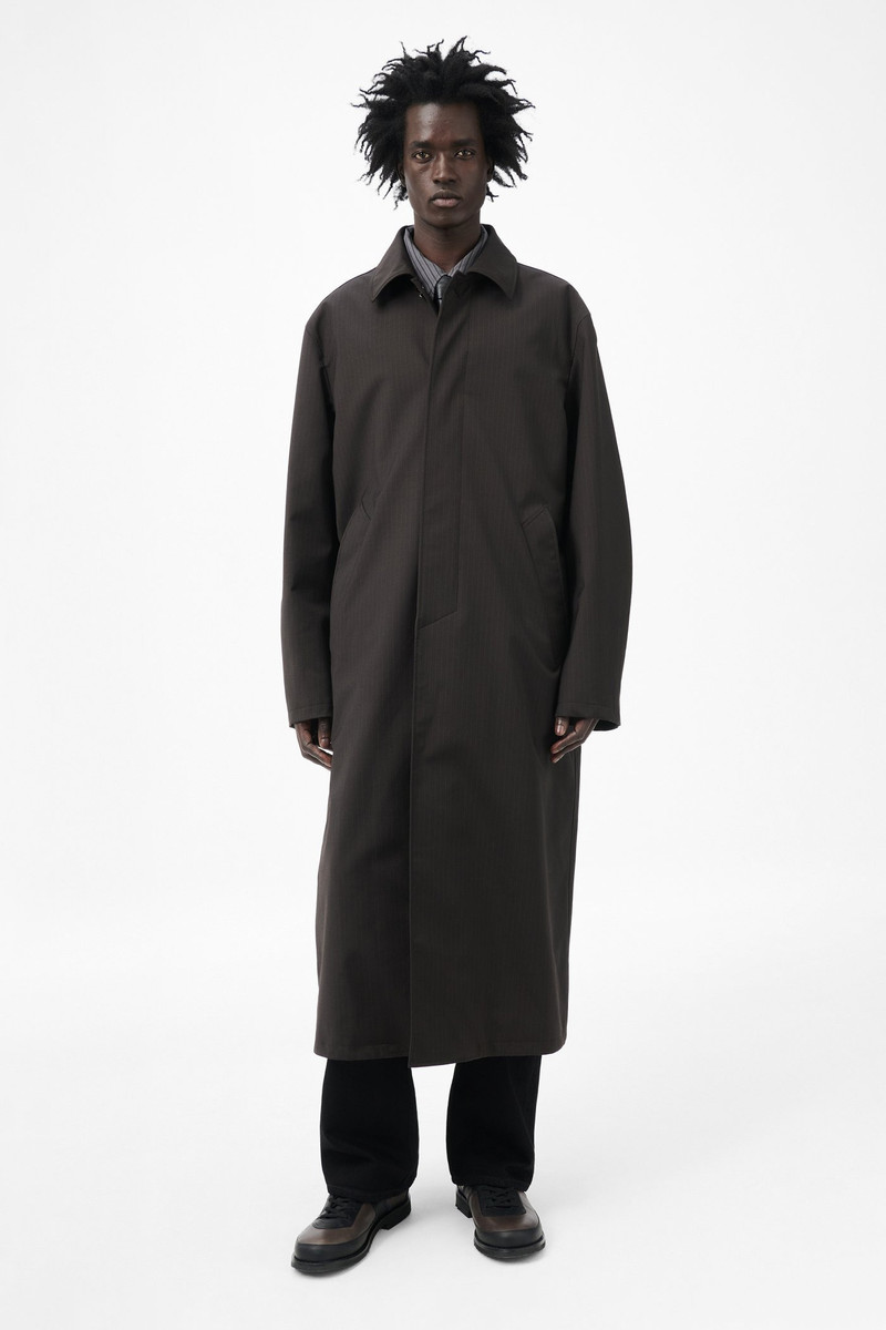 Our Legacy Our Legacy Cloak Carcoat Churchill Stripe Membrane Wool outlook