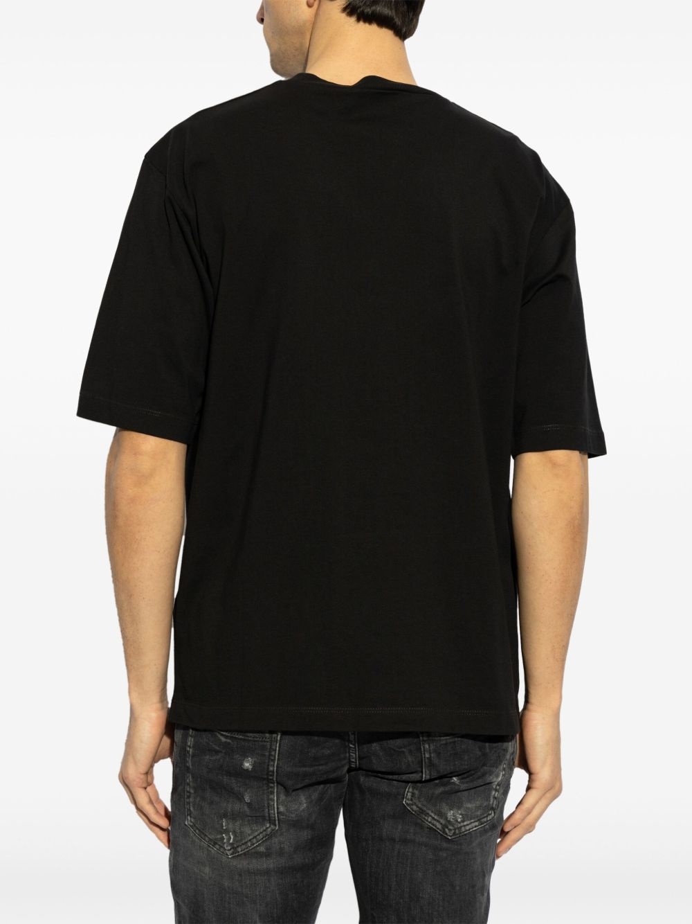slogan-print cotton t-shirt - 4